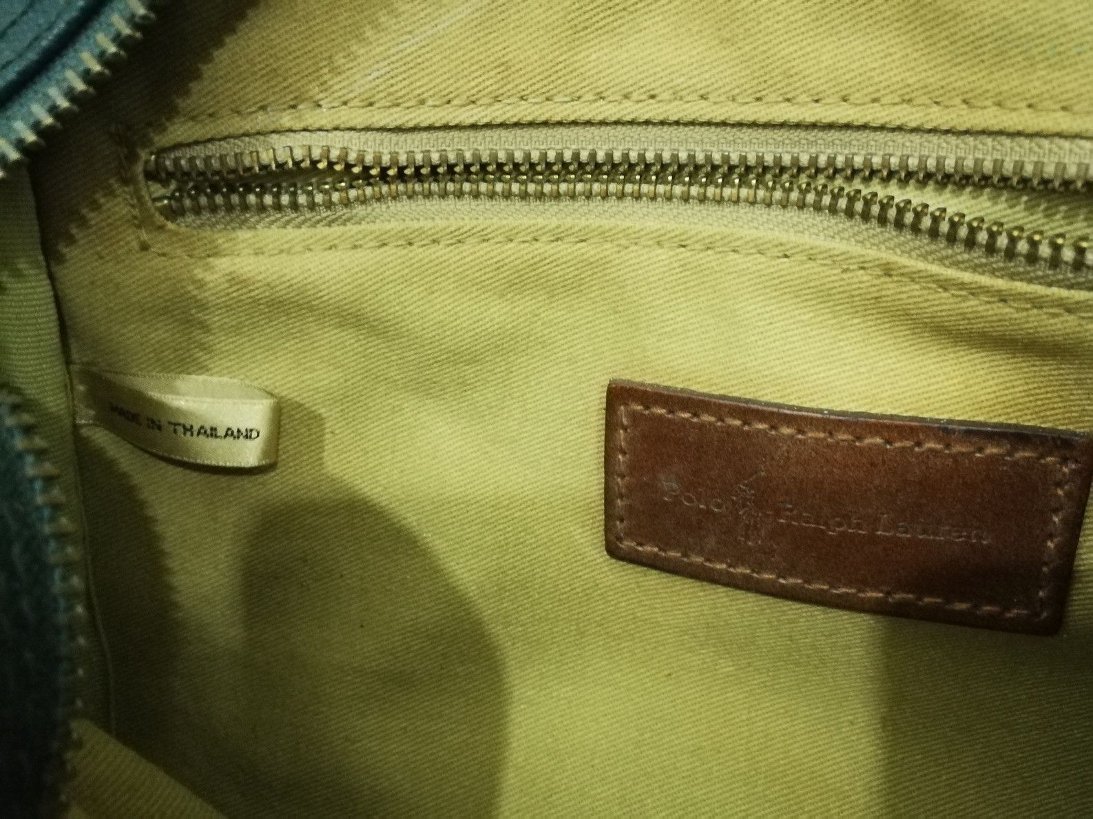Leather POLO Ralph Lauren Vintage Plaid Leather Messenger Size ONE SIZE - 12 Thumbnail