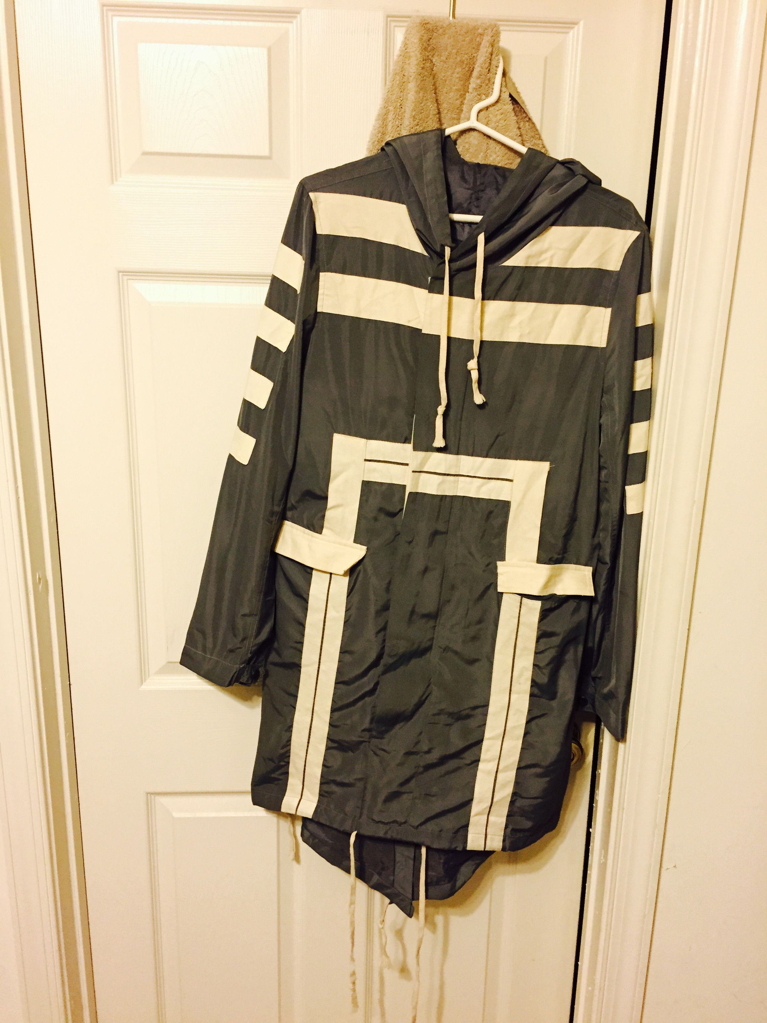 Grey GeoWebbed Parka