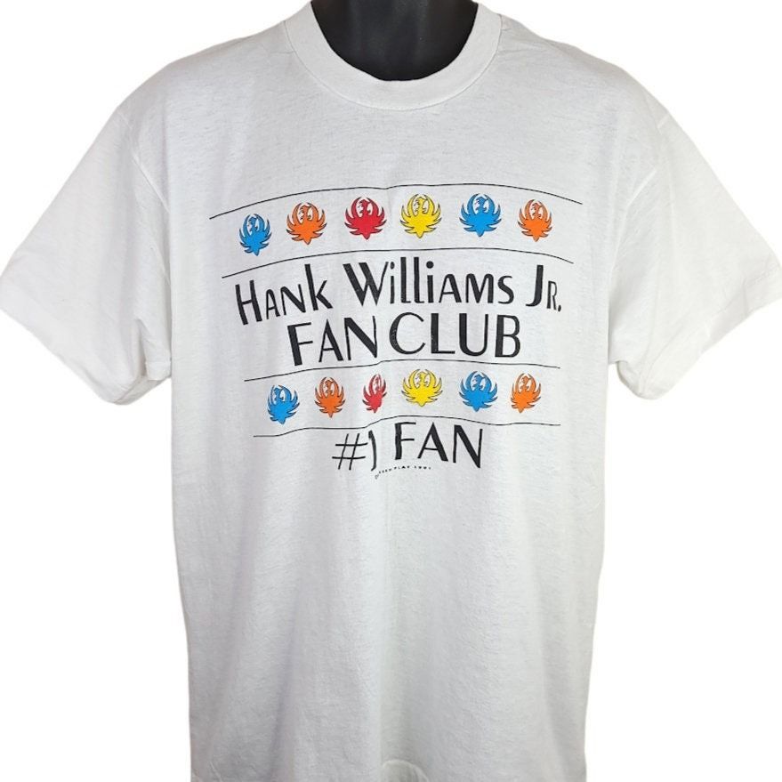Vintage Hank Williams Jr T Shirt Vintage 90s 1991 Country Music Fan Size US L / EU 52-54 / 3 - 1 Preview
