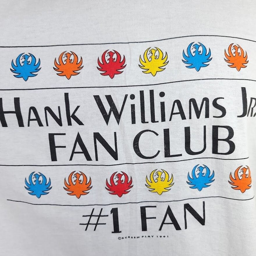 Vintage Hank Williams Jr T Shirt Vintage 90s 1991 Country Music Fan Size US L / EU 52-54 / 3 - 2 Preview