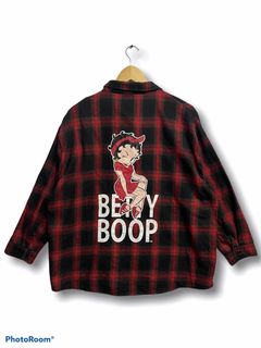 Betty Boop, Tops, Betty Boop Vintage Style Baseball Jersey Streetwear  Ladies Small