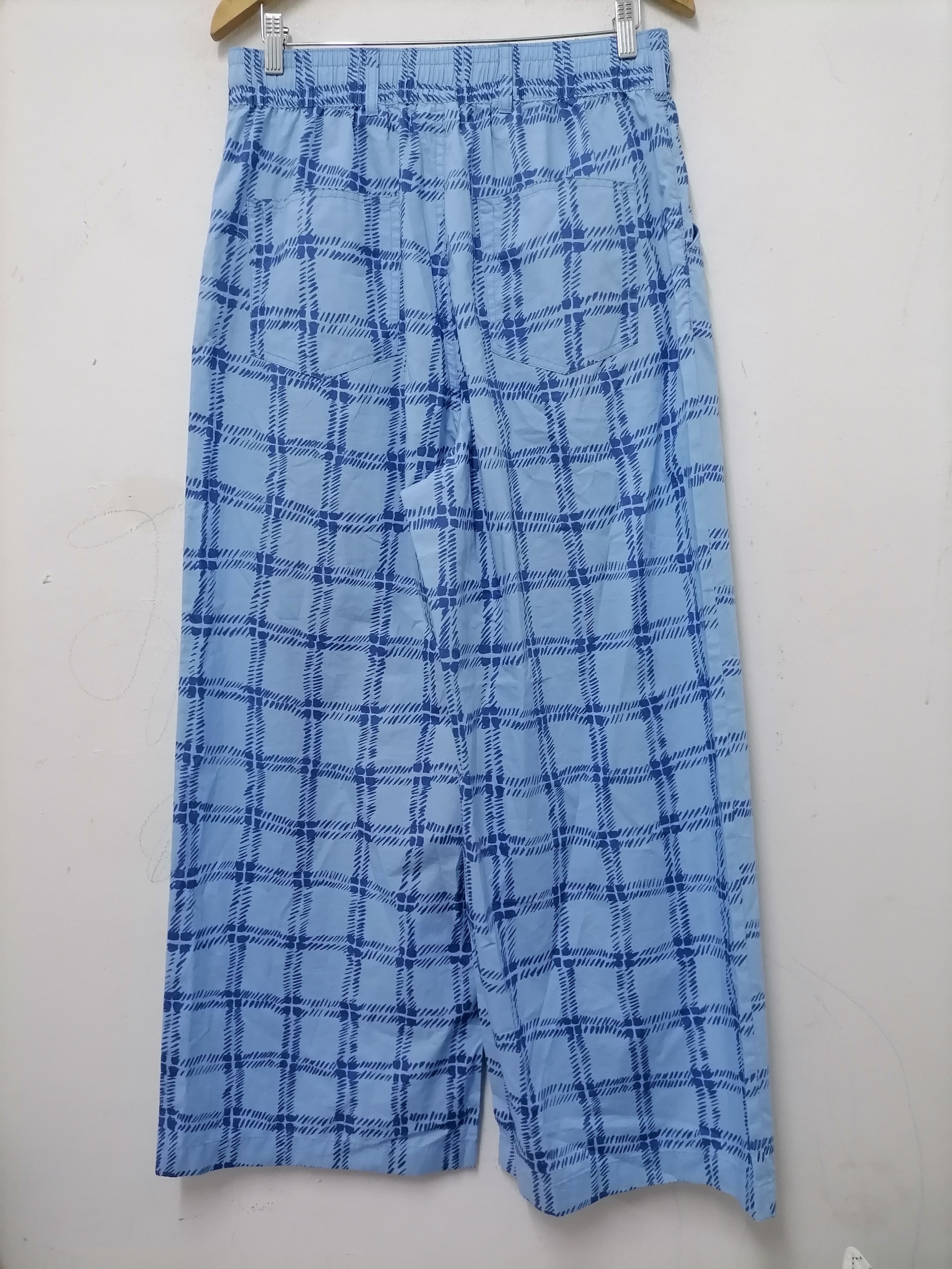 New MARNI x UNIQLO Mens Relaxed Wide-Fit Shorts selling Blue Plaid sz M Sold out