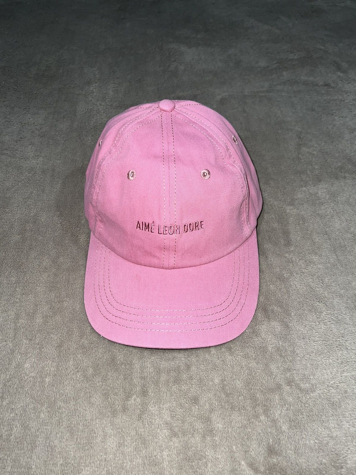 Aime Leon Dore Aime Leon Dore Pink Embroidered Hat Size ONE SIZE - 1 Thumbnail