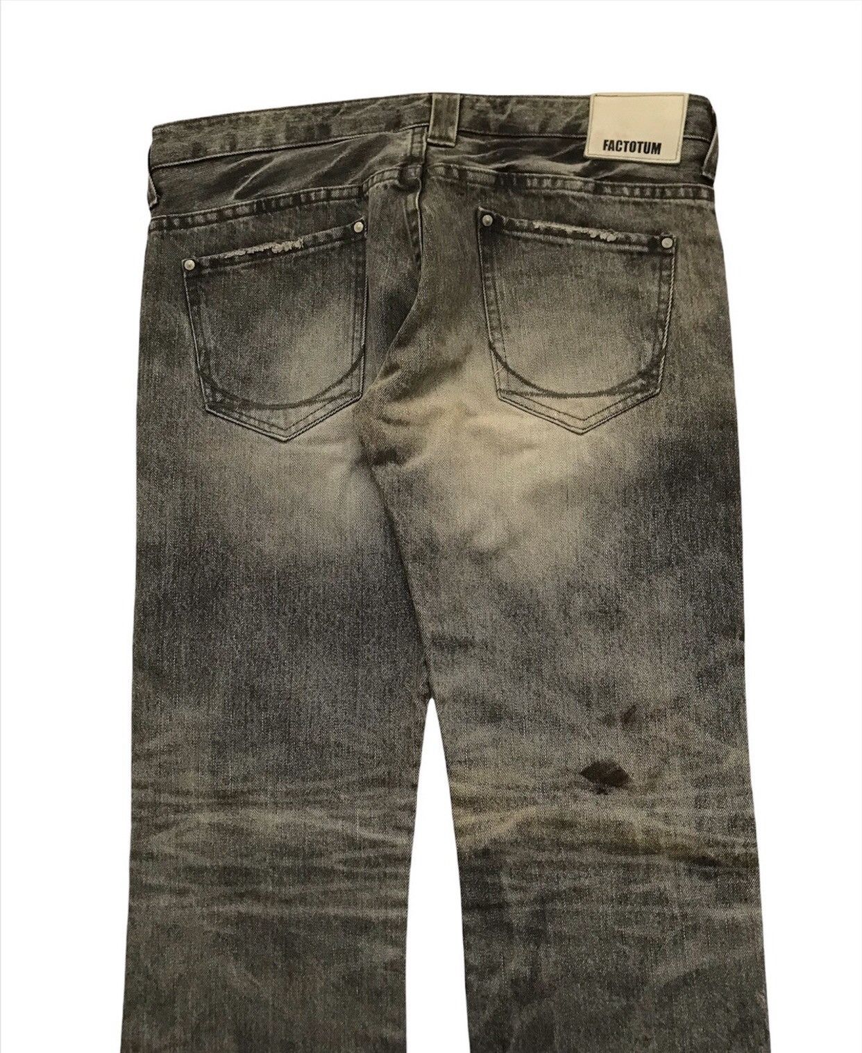 FACTOTUM JAPANESE BRAND FACTOTUM DISTRESSED JEANS Size US 32 / EU 48 - 5 Thumbnail