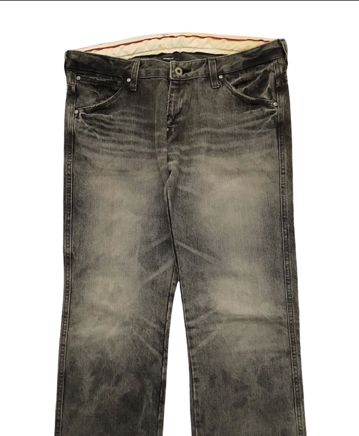 FACTOTUM JAPANESE BRAND FACTOTUM DISTRESSED JEANS Size US 32 / EU 48 - 2 Thumbnail