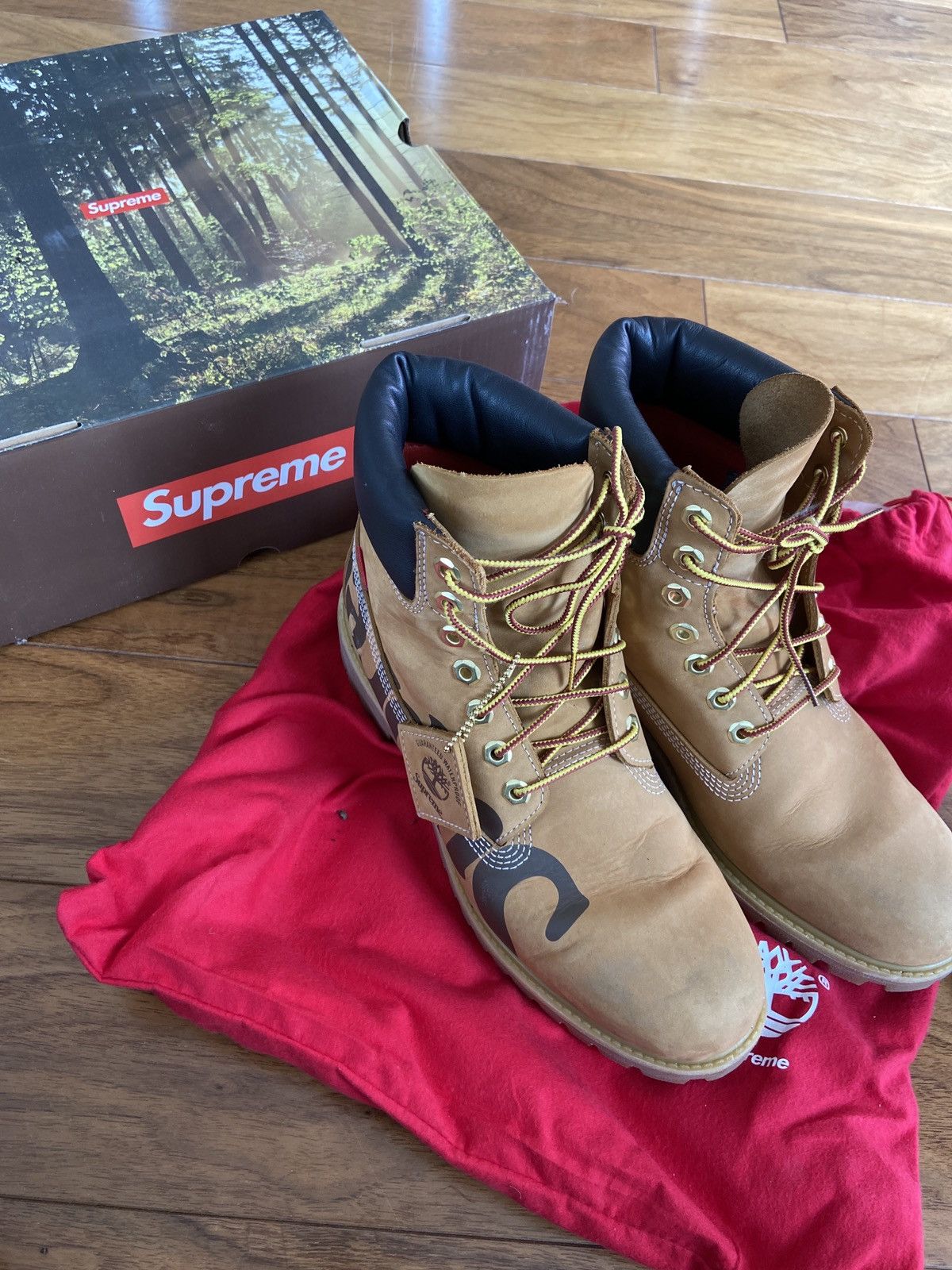 Supreme × Timberland Supreme Timberland Boots 8.5M | Grailed