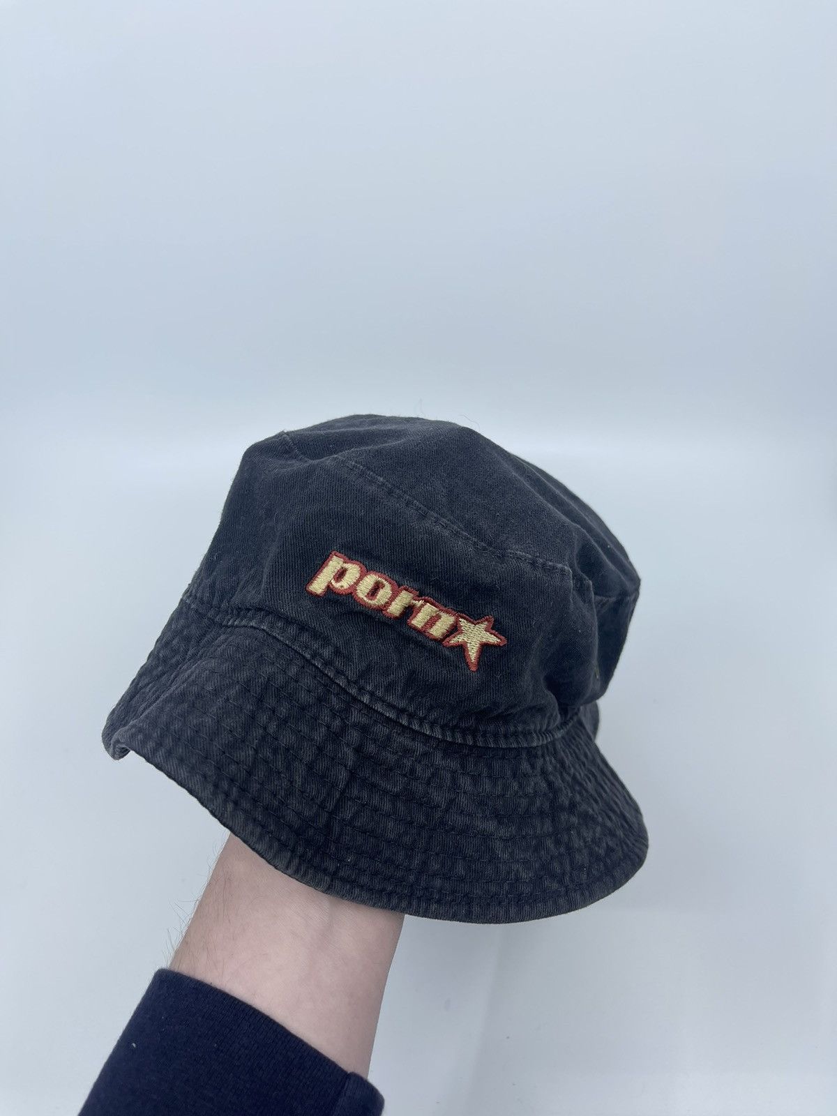 🔥BENDER HAT🔥 Vintage 90s Porn Star Bucket Hat Faded S/M Head