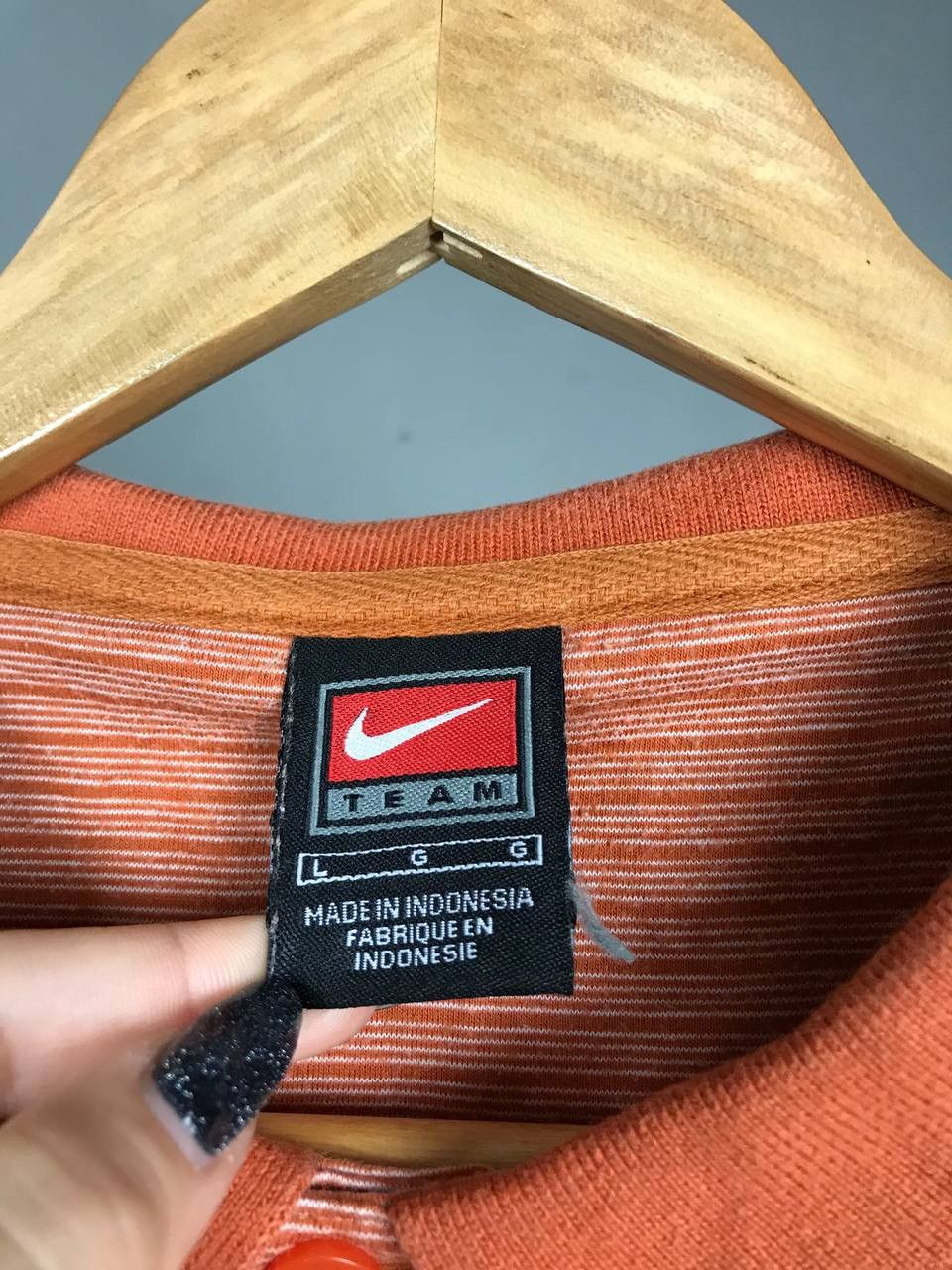 Vintage Nike swoosh streetwear vintage Texas orange polo tee Size US L / EU 52-54 / 3 - 4 Thumbnail