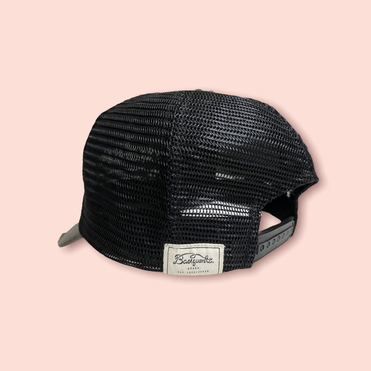 Japanese Brand BASIQUENTI DISTRESSED DENIM TRUCKER SNAPBACK Size ONE SIZE - 4 Thumbnail