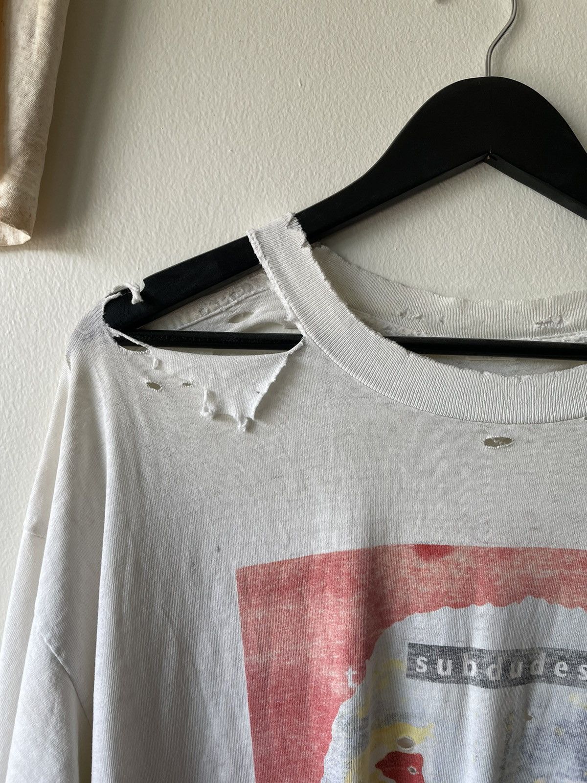 Vintage VINTAGE THRASHED SUBDUDES T-SHIRT Size US XL / EU 56 / 4 - 4 Thumbnail