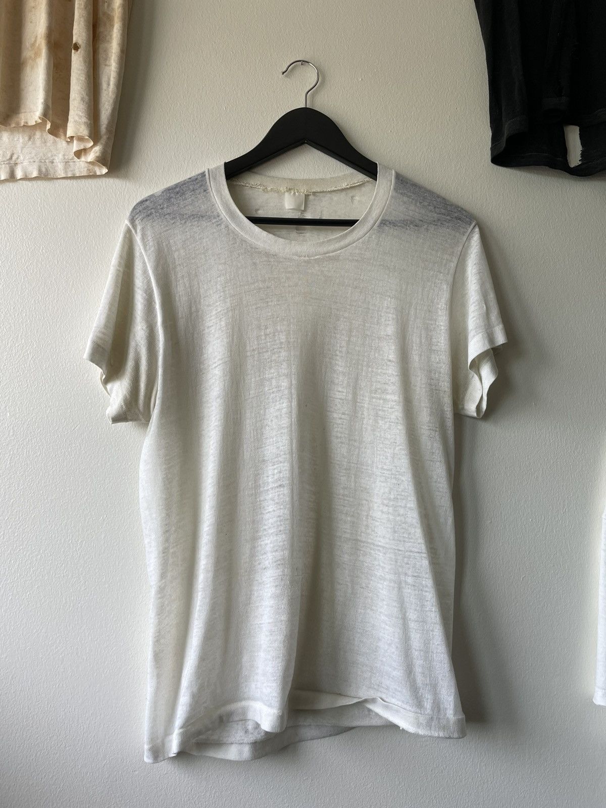 Vintage VINTAGE 50'S THRASHED T-SHIRT Size US L / EU 52-54 / 3 - 3 Thumbnail