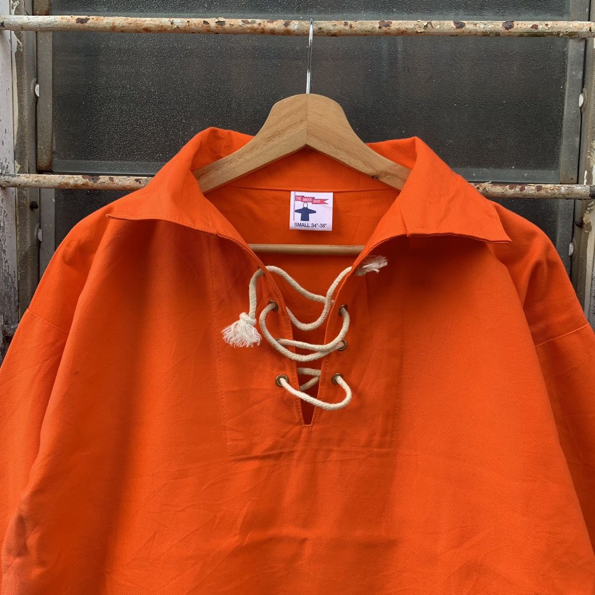 Japanese Brand × SMOCK × Vintage Vintage Smock Heavy Cotton Pullover Baggy Jacket Size US S / EU 44-46 / 1 - 2 Thumbnail