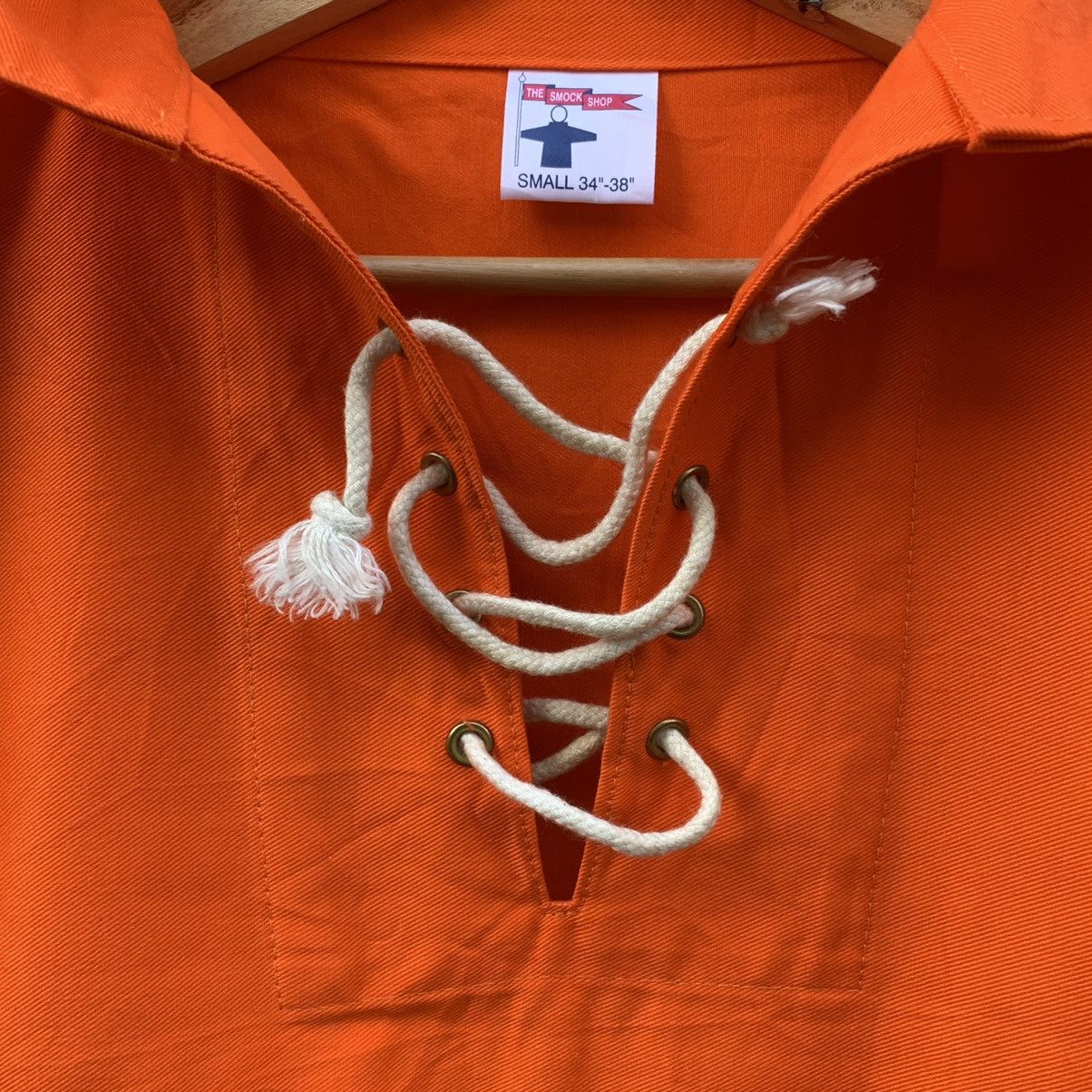 Japanese Brand × SMOCK × Vintage Vintage Smock Heavy Cotton Pullover Baggy Jacket Size US S / EU 44-46 / 1 - 3 Thumbnail
