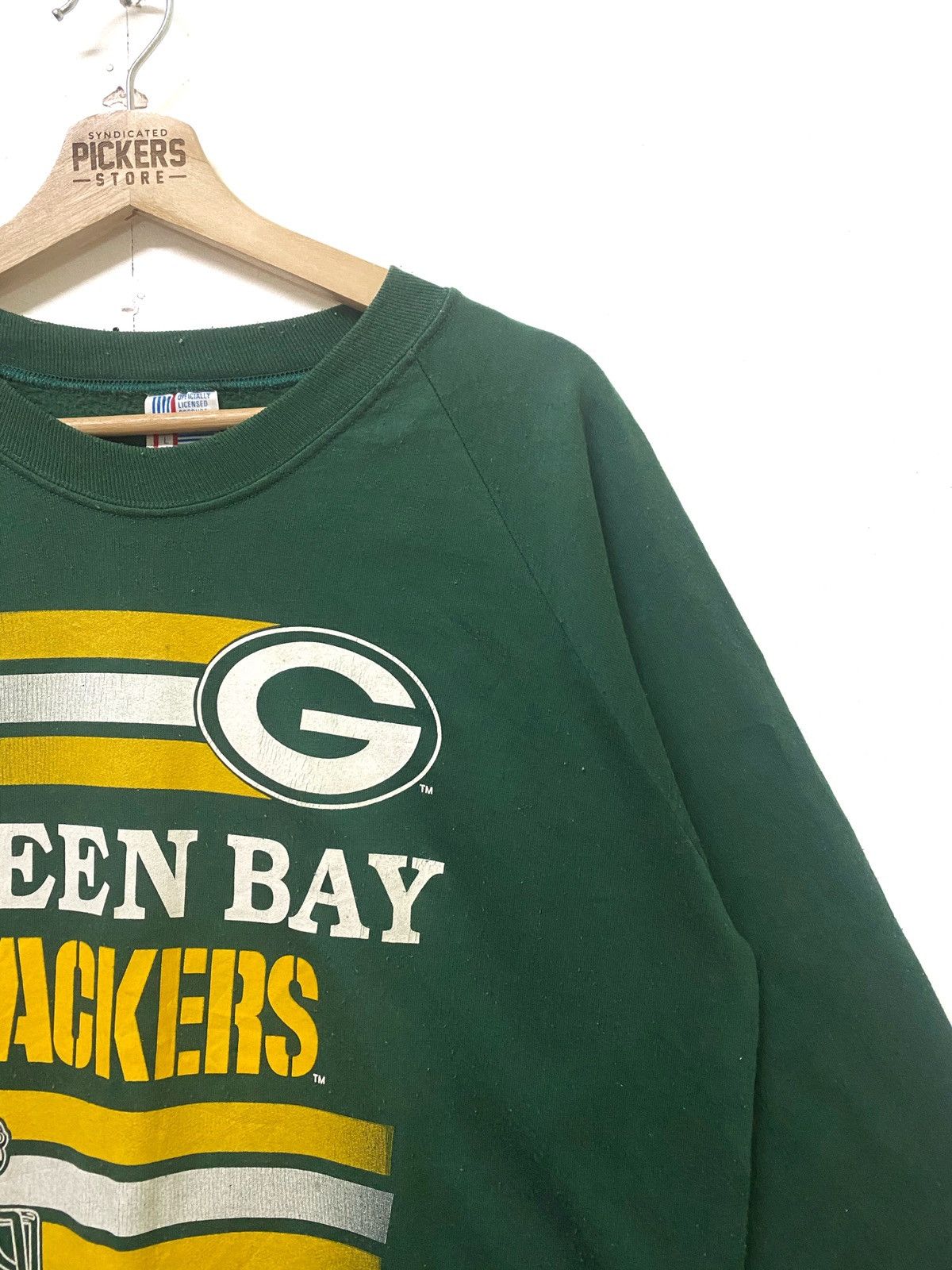 NFL × Vintage Vintage NFL Greenbay Packers sweatshirt pullover biglogo Size US L / EU 52-54 / 3 - 4 Thumbnail