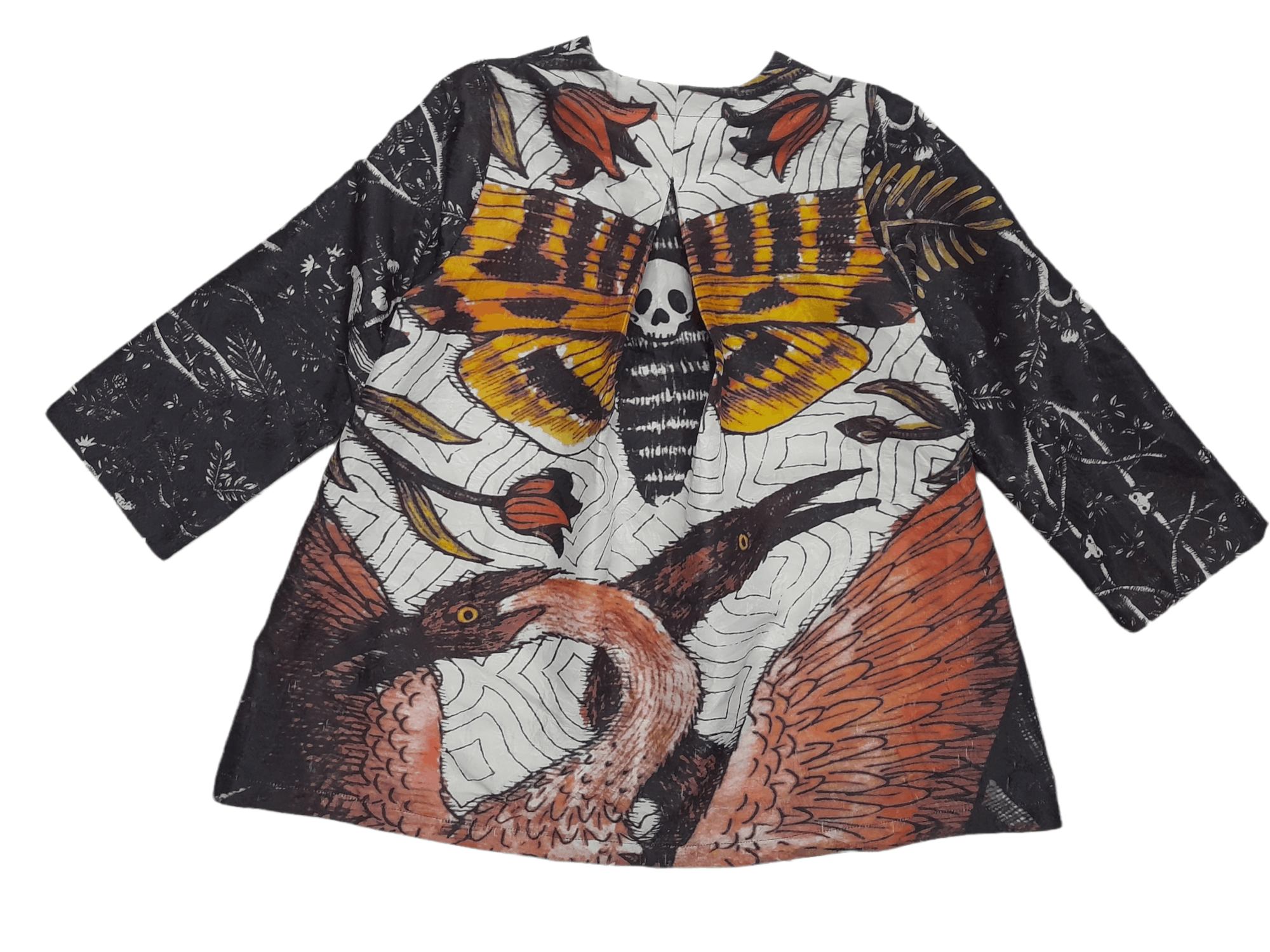 Designer DESIGNER Art Silk Jacket Skull DARKNESS Concept (E112) Size US M / EU 48-50 / 2 - 5 Thumbnail