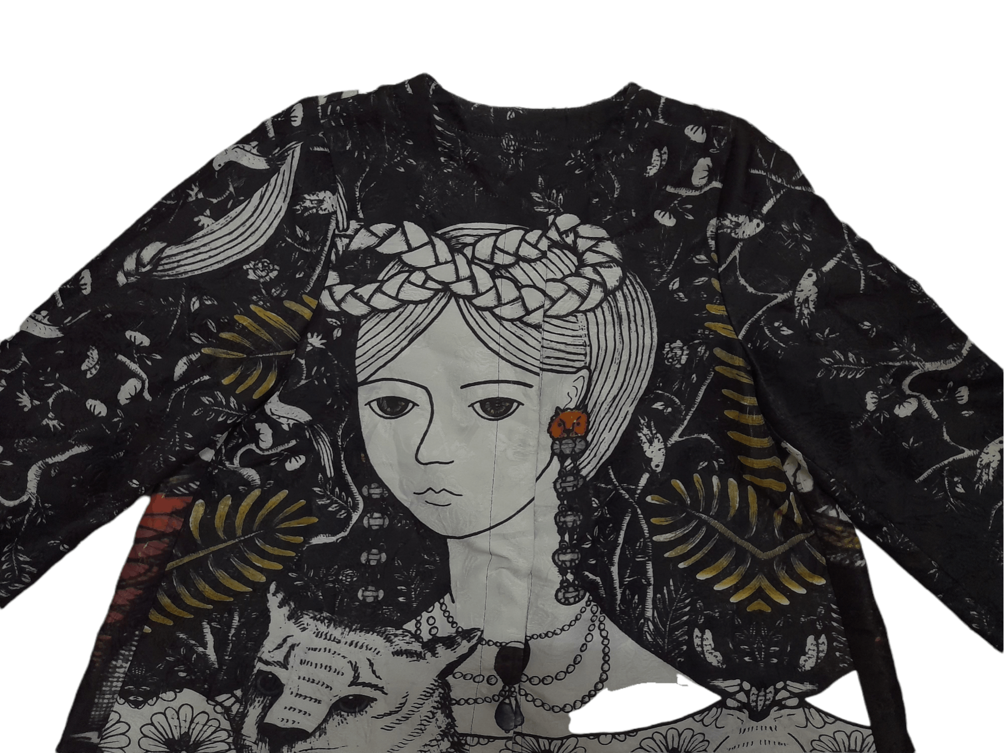 Designer DESIGNER Art Silk Jacket Skull DARKNESS Concept (E112) Size US M / EU 48-50 / 2 - 4 Thumbnail