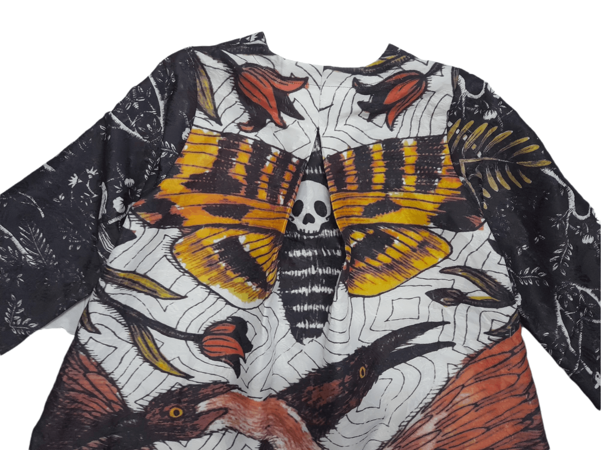 Designer DESIGNER Art Silk Jacket Skull DARKNESS Concept (E112) Size US M / EU 48-50 / 2 - 6 Thumbnail