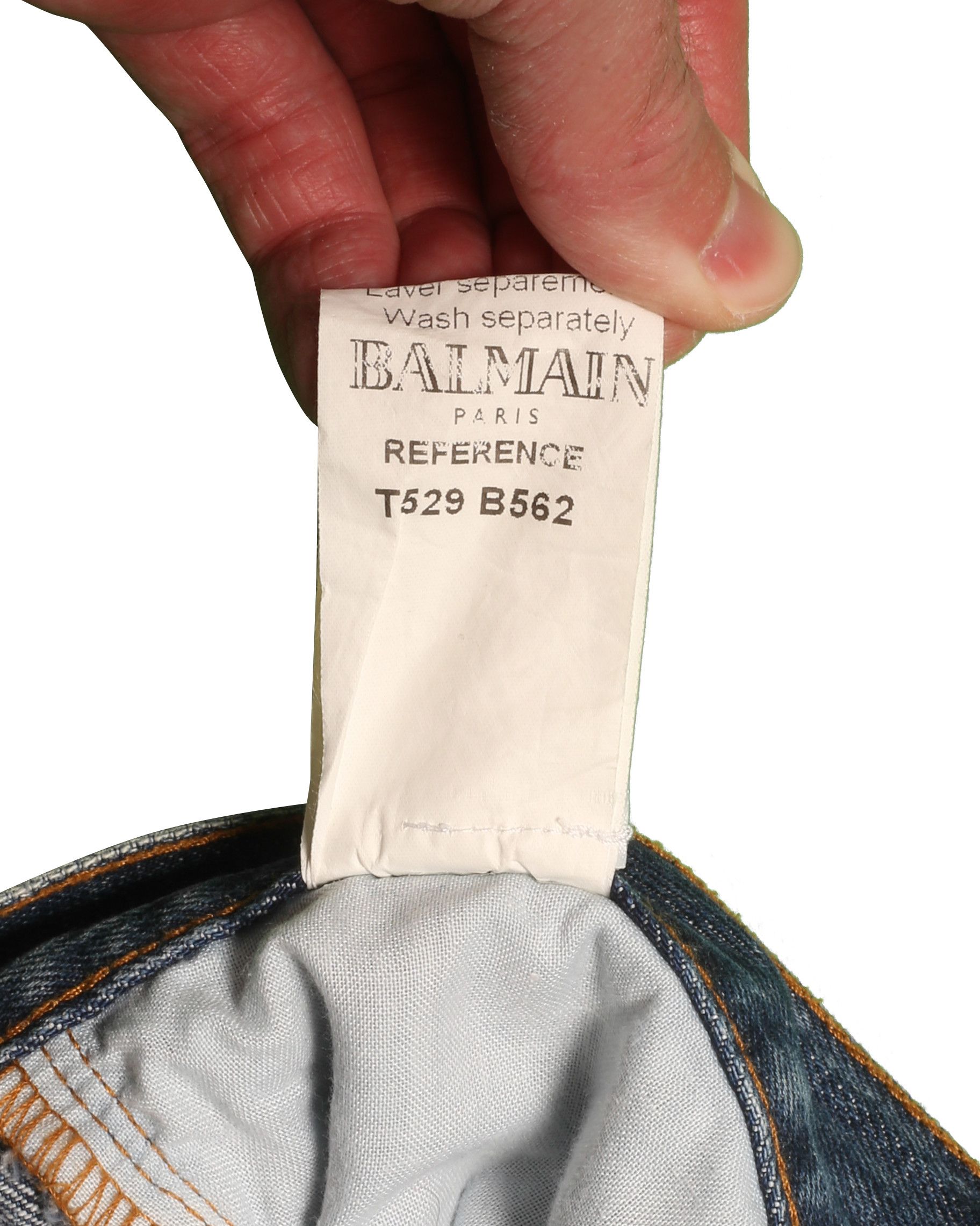 Balmain Balmain Distressed Decarnin Era Denim Pants Size US 30 / EU 46 - 7 Thumbnail