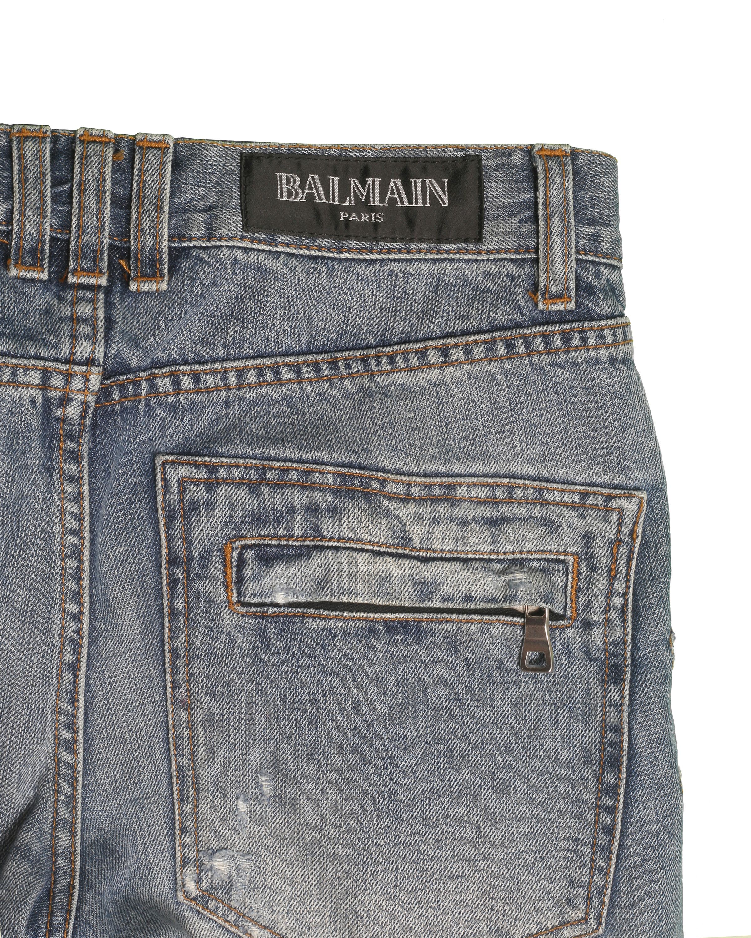 Balmain Balmain Distressed Decarnin Era Denim Pants Size US 30 / EU 46 - 10 Thumbnail