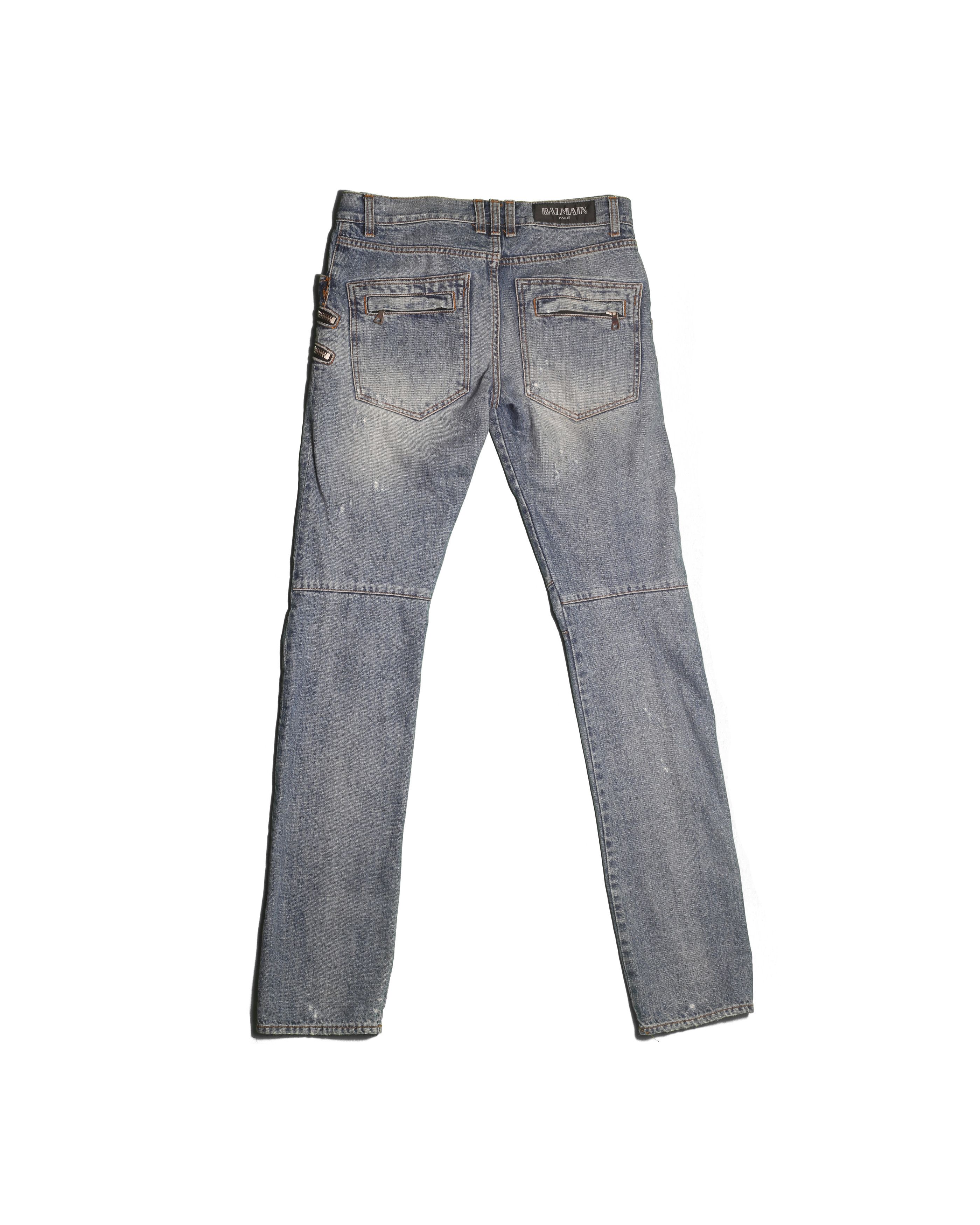 Balmain Balmain Distressed Decarnin Era Denim Pants Size US 30 / EU 46 - 8 Thumbnail