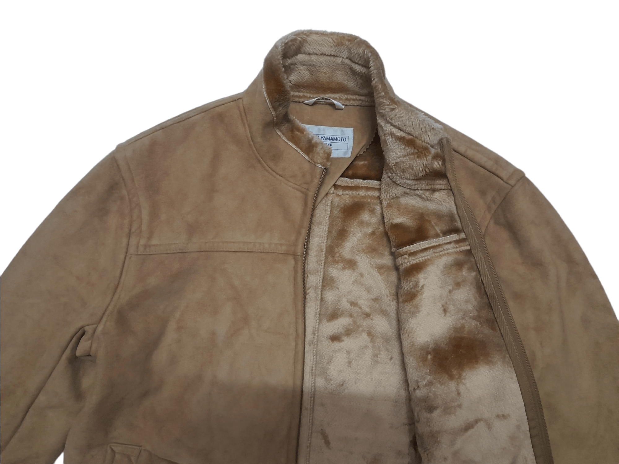 Kansai Yamamoto Kansai Yamamoto Homme Suede Leather Jacket (E131) Size US M / EU 48-50 / 2 - 2 Thumbnail