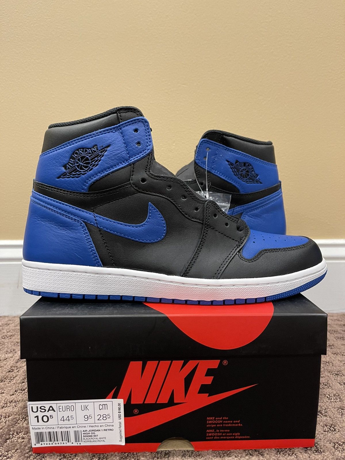 Air Jordan 1 Retro High OG Royal Blue 2017