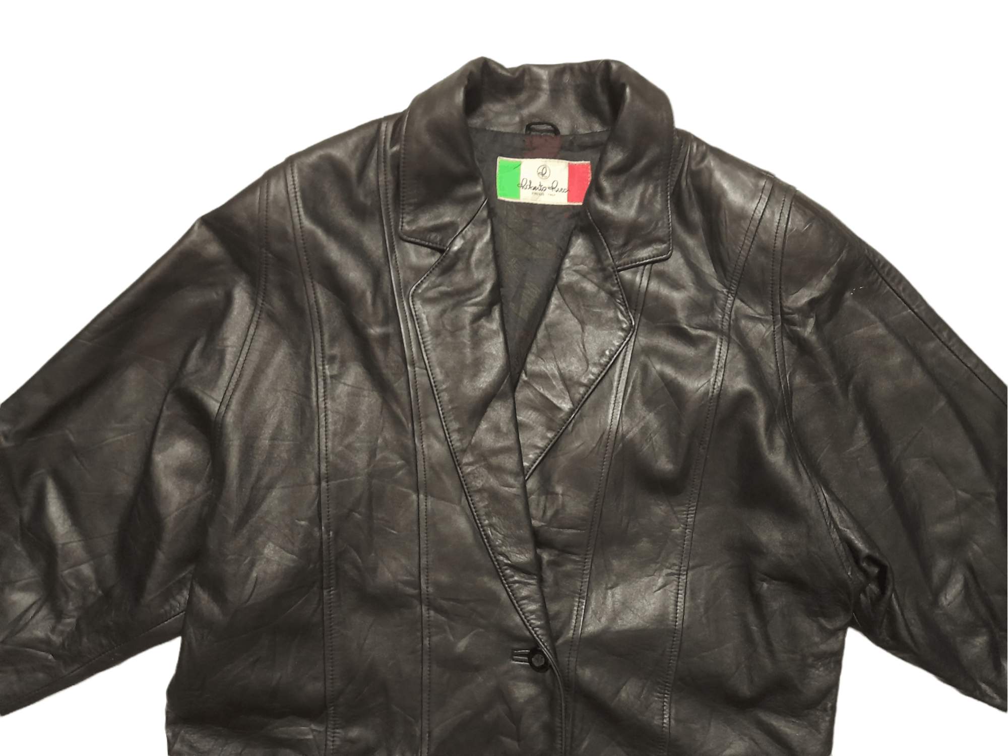 Designer × Leather Roberto Ricci Designer italy Leather Jacket (E133) Size US M / EU 48-50 / 2 - 9 Thumbnail