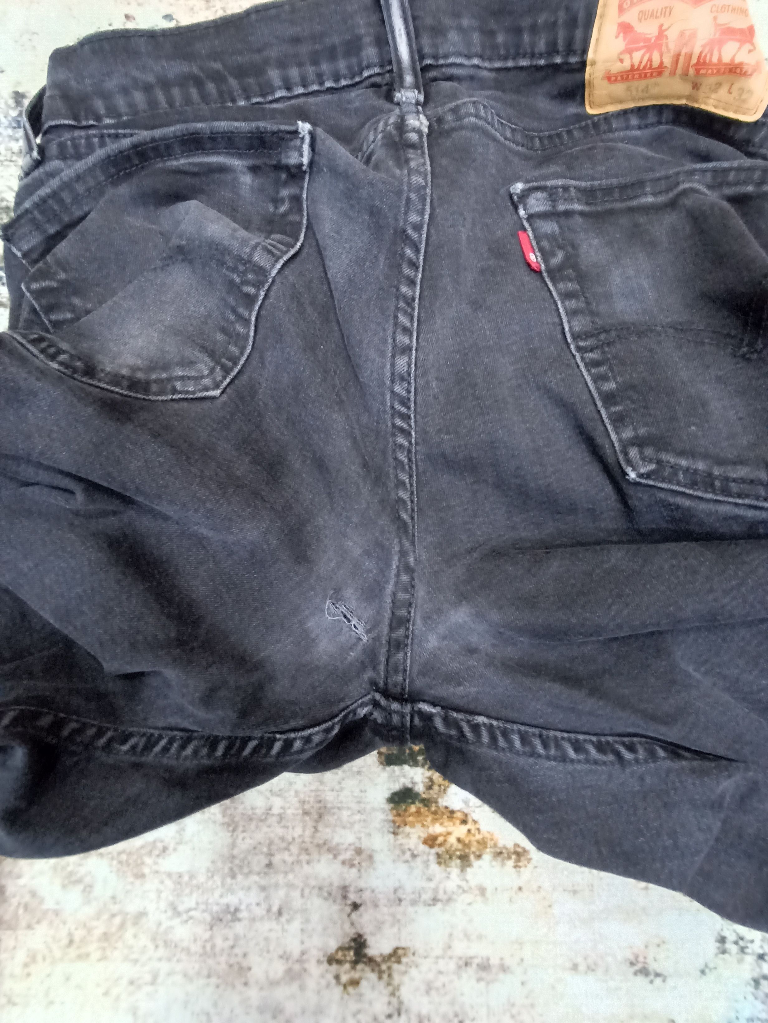 Jean × Levi's × Vintage VINTAGE LEVI'S 514 DISTRESSED BLACK JEANS-J088 Size US 30 / EU 46 - 9 Thumbnail