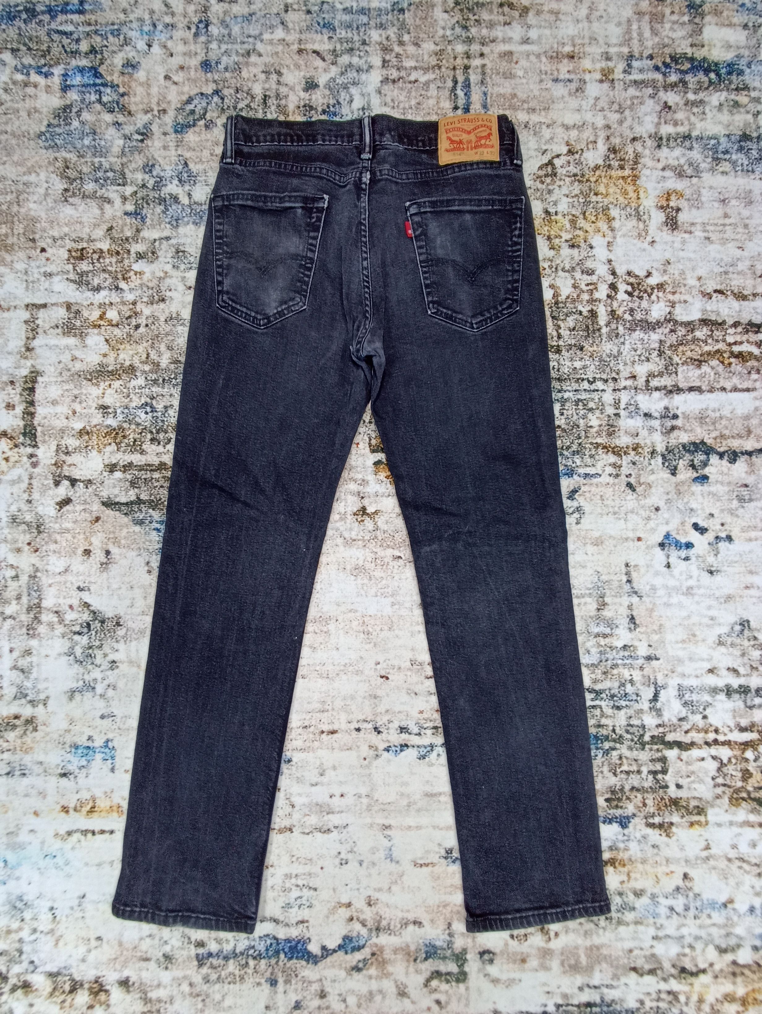 Jean × Levi's × Vintage VINTAGE LEVI'S 514 DISTRESSED BLACK JEANS-J088 Size US 30 / EU 46 - 2 Thumbnail