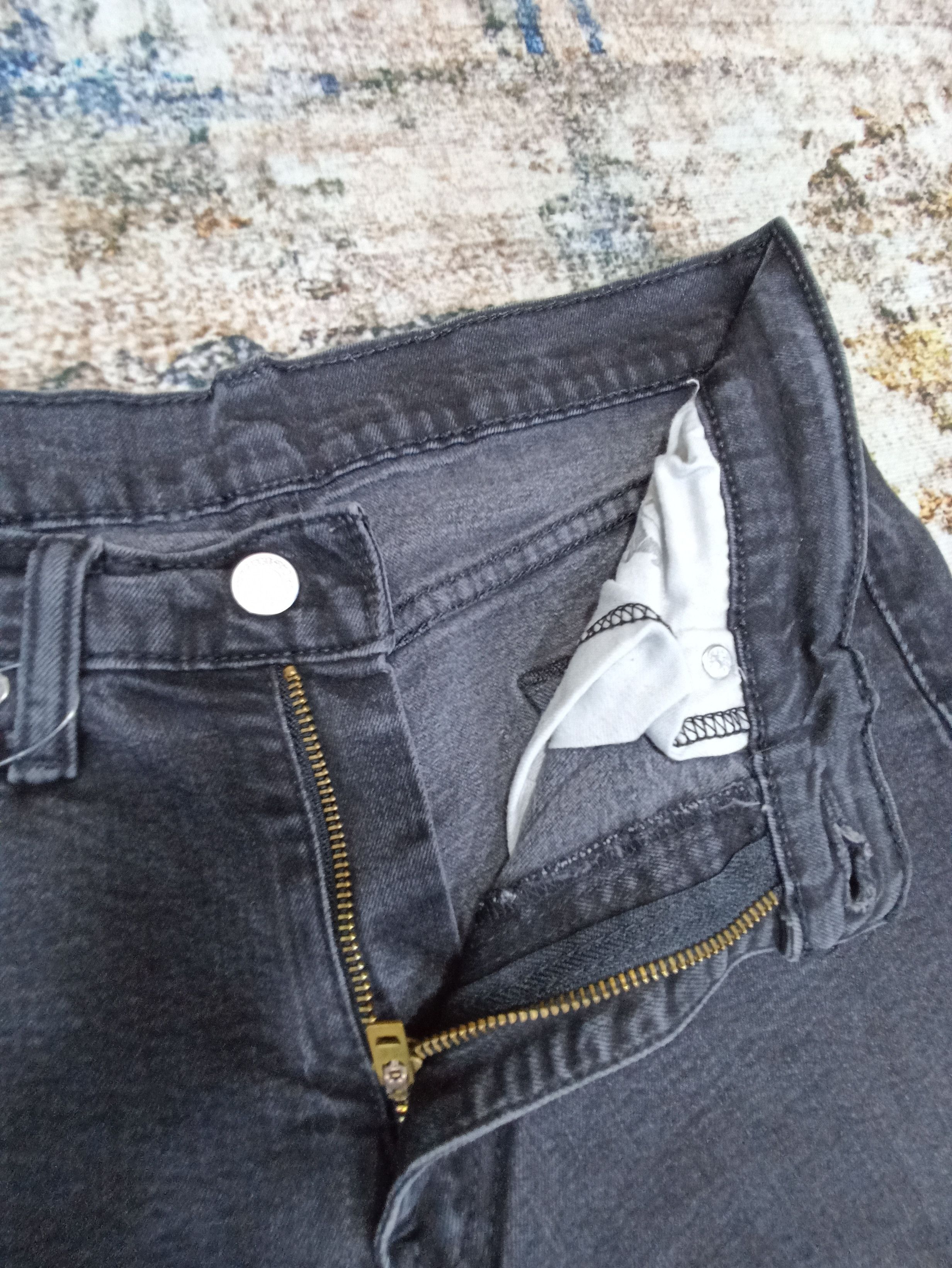 Jean × Levi's × Vintage VINTAGE LEVI'S 514 DISTRESSED BLACK JEANS-J088 Size US 30 / EU 46 - 3 Thumbnail