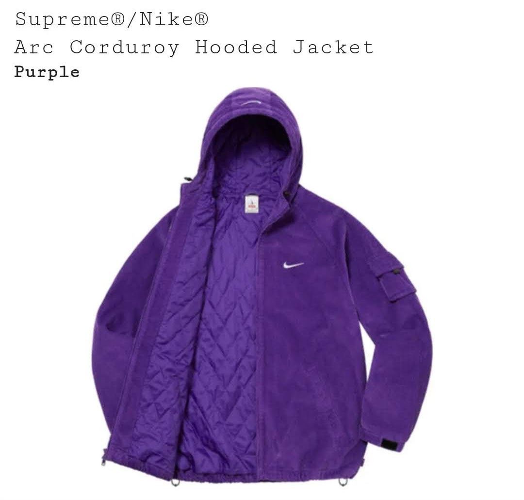 パーカー・フーディ Supreme / Nike Arc Corduroy Hooded Jacket Purple s-l400.jpg