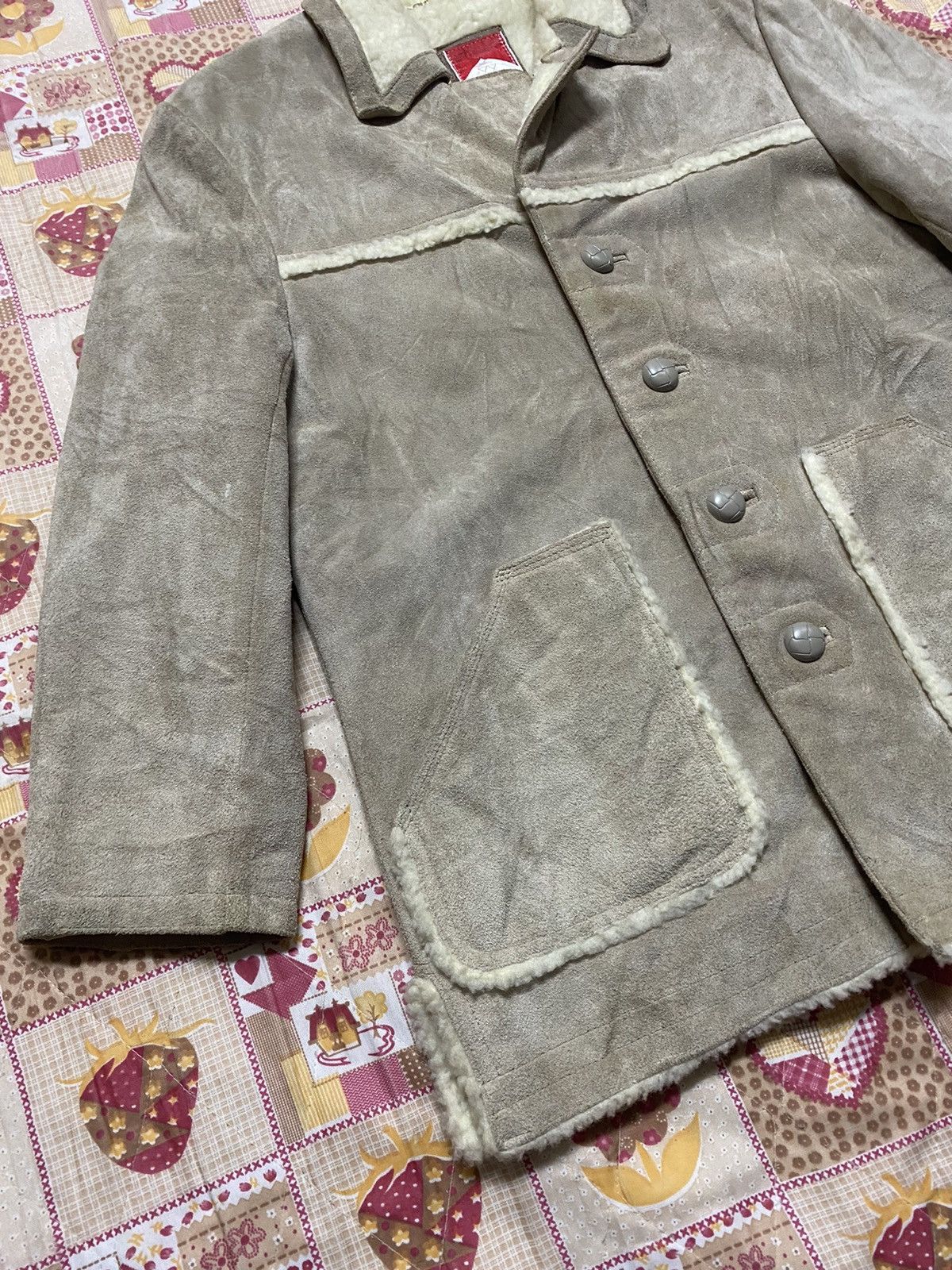 Marlboro × Vintage Vintage 80s - 90s Marlboro Leather Jacket Sherpa Size US M / EU 48-50 / 2 - 2 Thumbnail