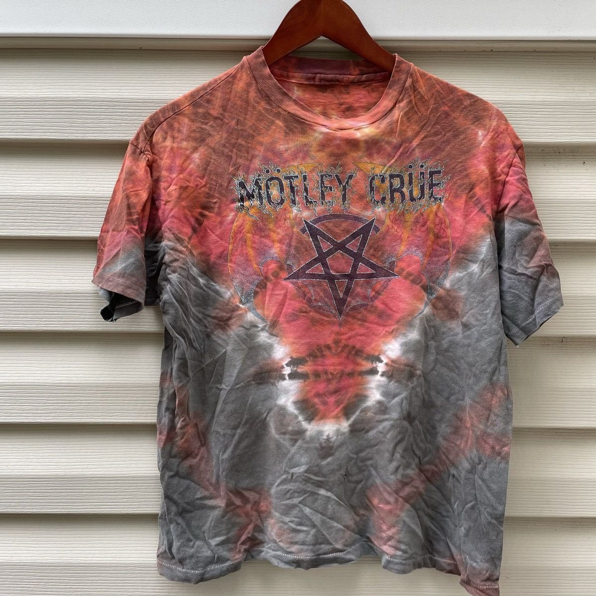 motley crue tie dye t shirt