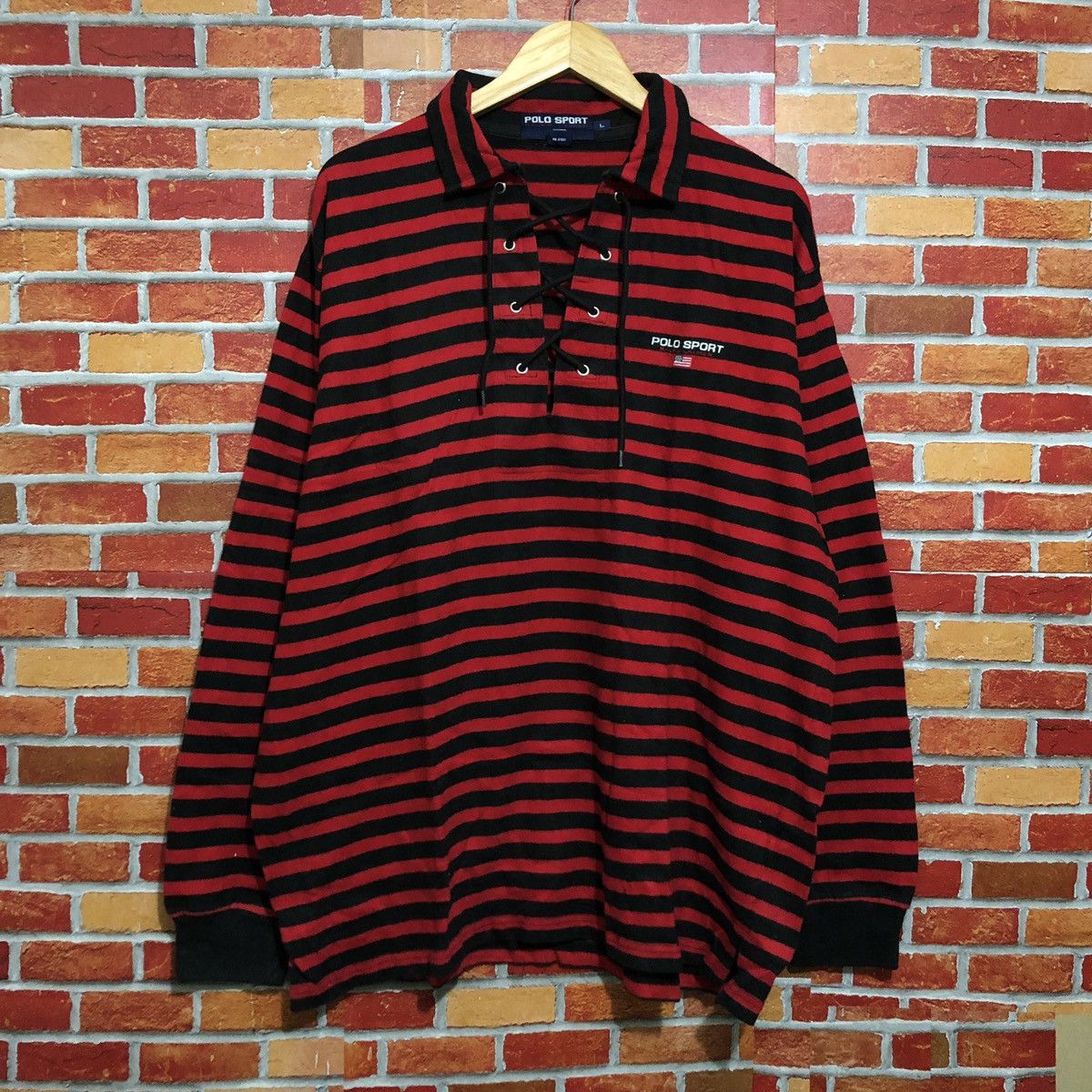 Vintage Polo Sport Ralph Lauren Striped Sweatshirt