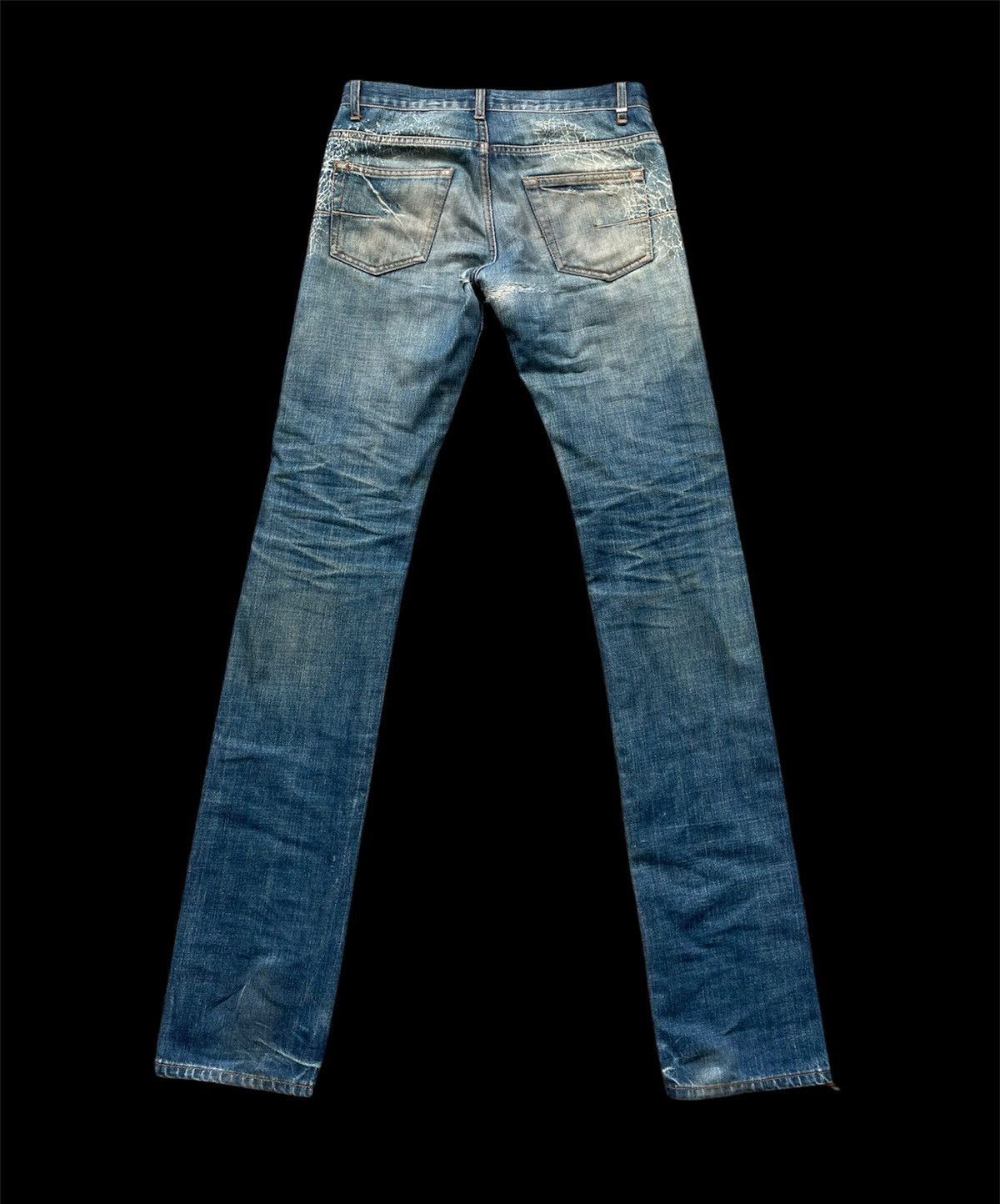 Dior SS07 Dior Homme “Spider Web” Clawmark Denim Size US 29 - 2 Thumbnail