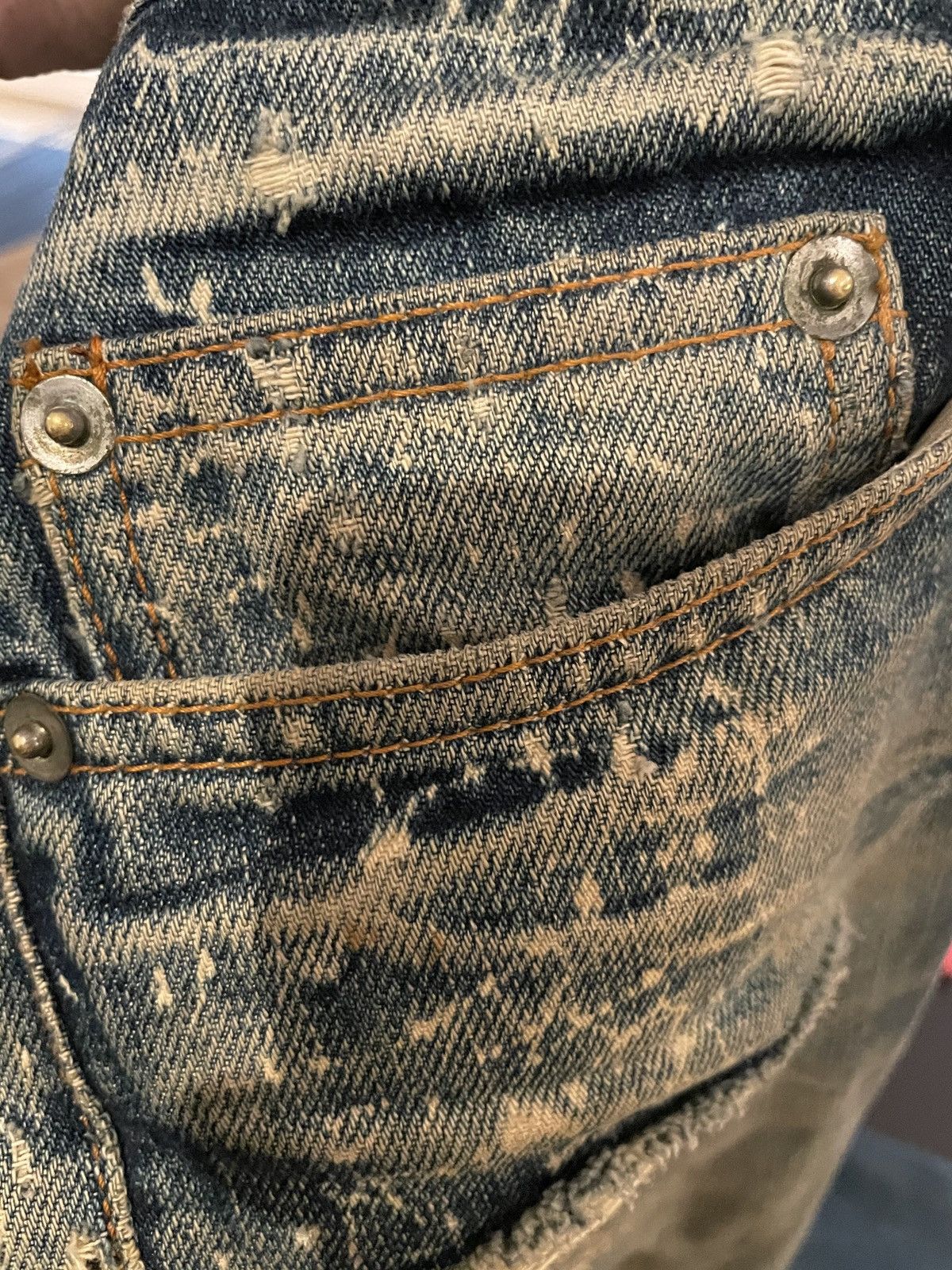 Dior SS07 Dior Homme “Spider Web” Clawmark Denim Size US 29 - 8 Thumbnail