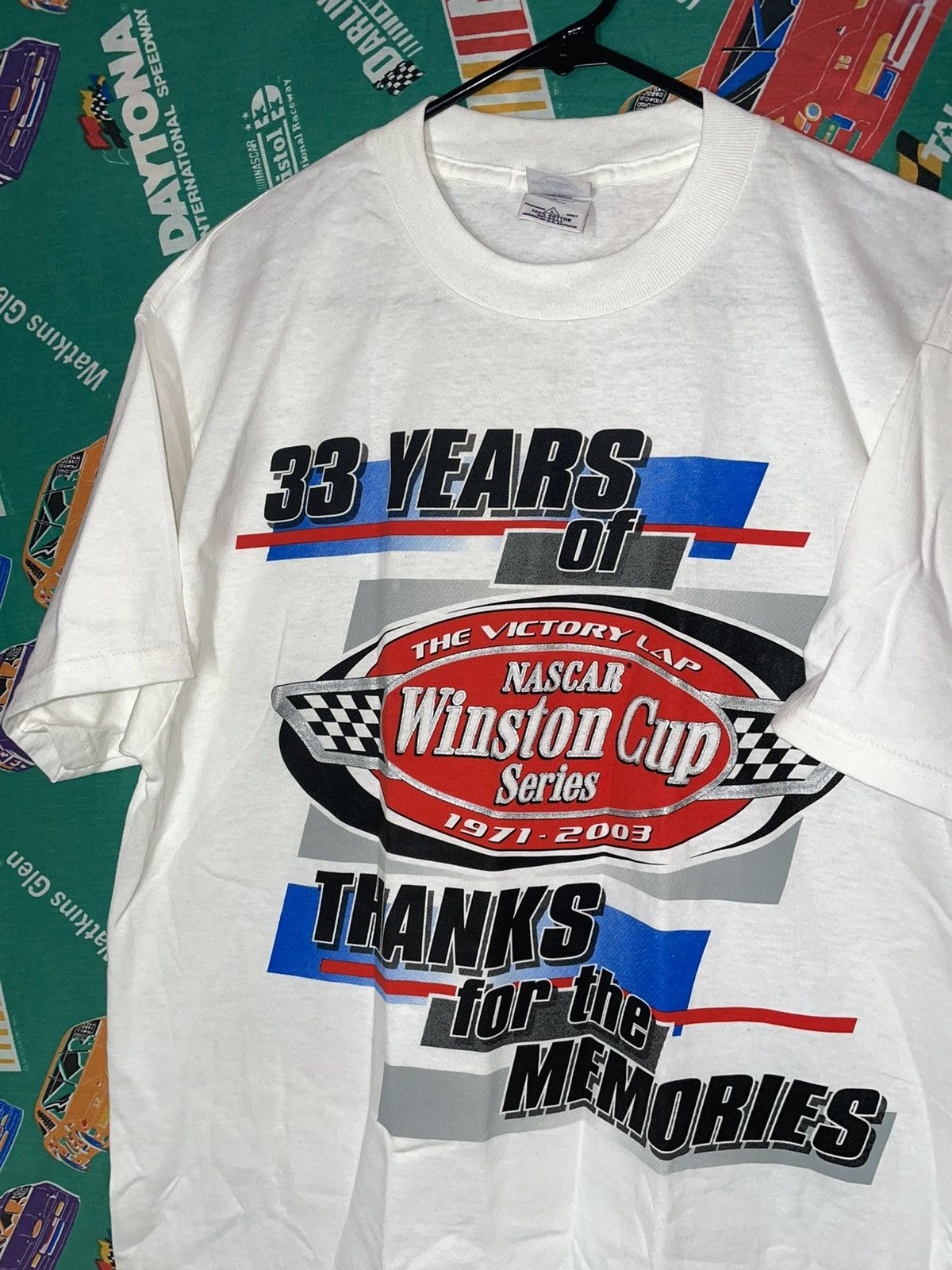 NASCAR 2003 Vintage Winston Cup Timeline NASCAR T Shirt Size US XL / EU 56 / 4 - 1 Thumbnail