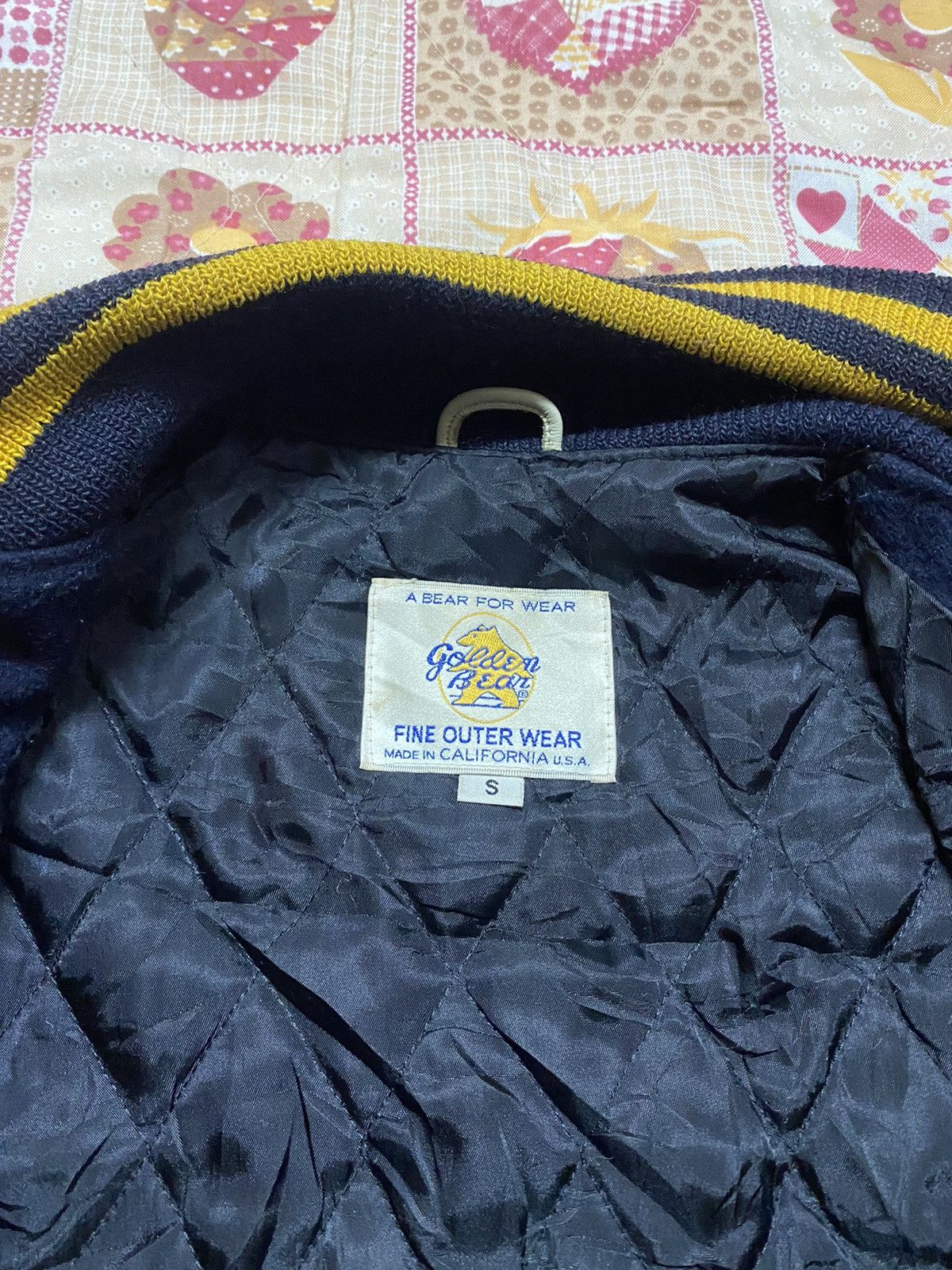 Leather × Vintage Golden Bear Varsity Leather Jacket Size US S / EU 44-46 / 1 - 6 Thumbnail