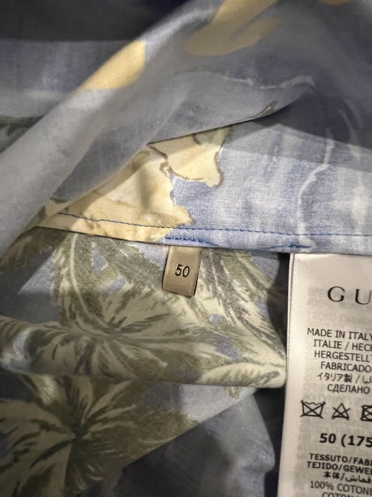Gucci Gucci printed poplin shirt Size US L / EU 52-54 / 3 - 5 Thumbnail