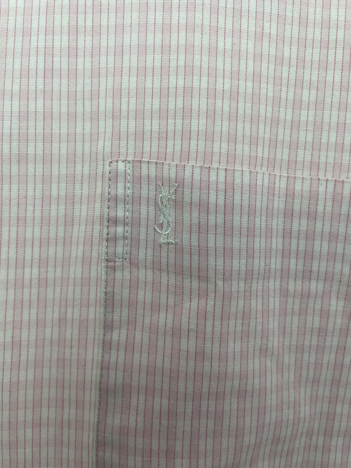 Yves Saint Laurent YSL Logo Striped Shirt Size US L / EU 52-54 / 3 - 4 Thumbnail