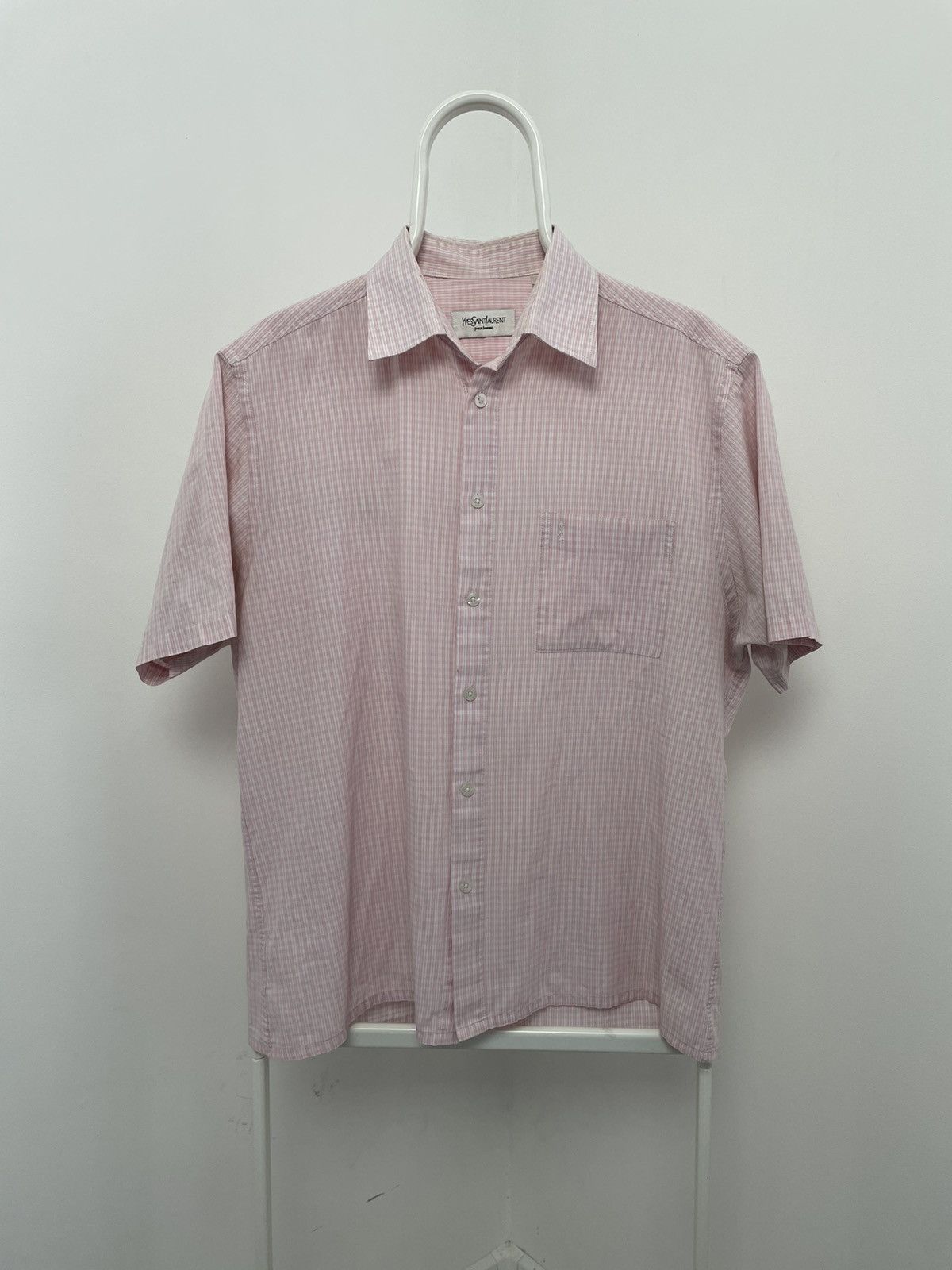 Yves Saint Laurent YSL Logo Striped Shirt Size US L / EU 52-54 / 3 - 1 Thumbnail
