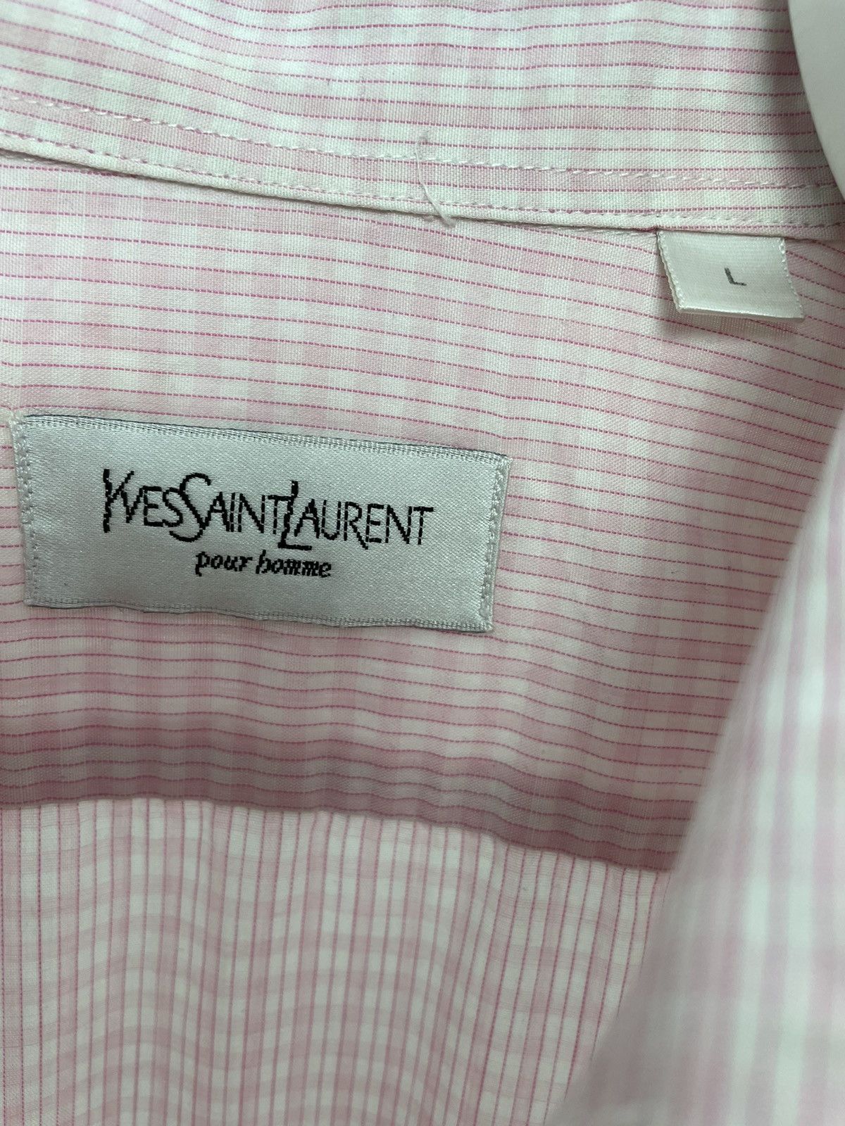 Yves Saint Laurent YSL Logo Striped Shirt Size US L / EU 52-54 / 3 - 5 Thumbnail