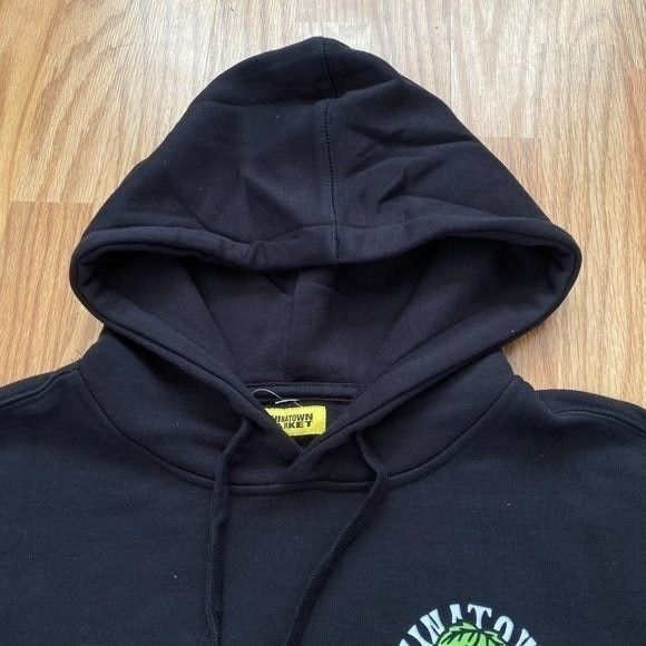 Market CHINATOWN MARKET KEEPING THE GAME FRESH BLACK HOODIE L Size US L / EU 52-54 / 3 - 3 Thumbnail