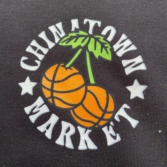 Market CHINATOWN MARKET KEEPING THE GAME FRESH BLACK HOODIE L Size US L / EU 52-54 / 3 - 4 Thumbnail