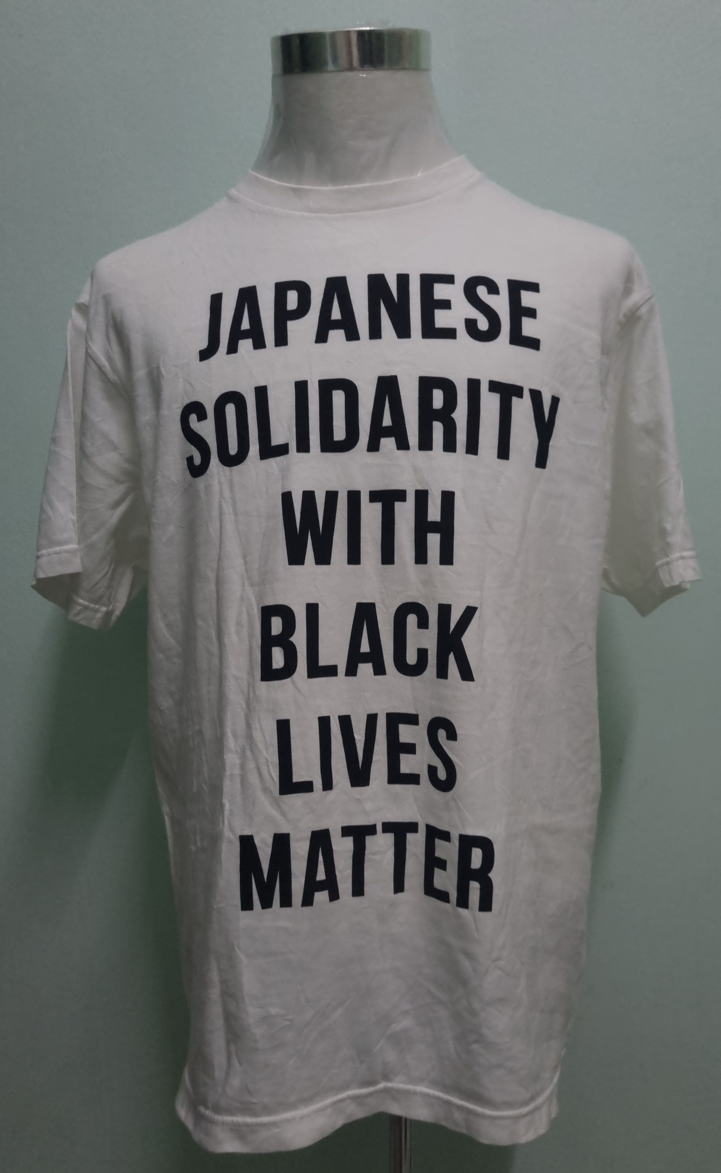 送料無料！JAPANESE SOLIDARITY WITH BLACK LIVES MATEER / L Japanese Solidarity With Black Lives Matter T-Shirt Size XL