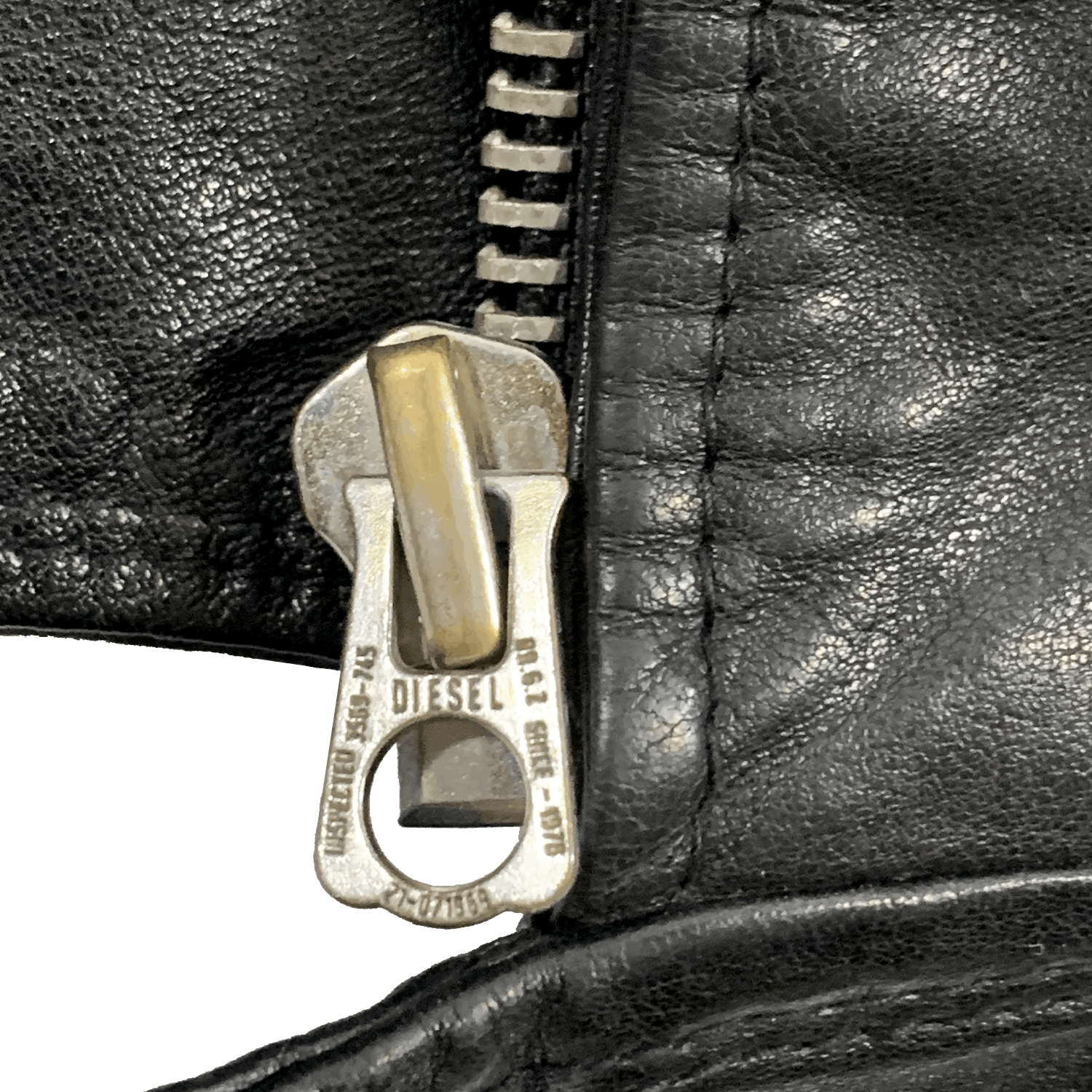 Diesel × Diesel Black Gold Diesel Shiny Black Biker Leather Jacket Size US L / EU 52-54 / 3 - 4 Thumbnail