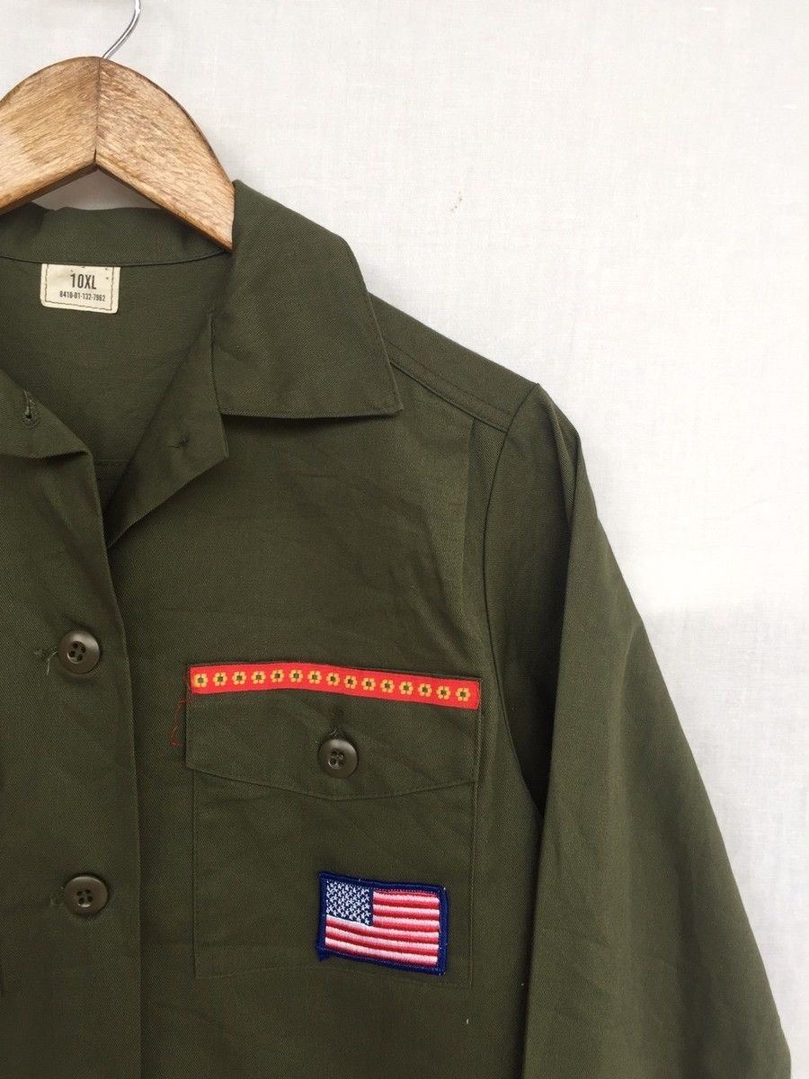 Vintage 🔥Vintage Military Utility Women patches Shirt Button Size M / US 6-8 / IT 42-44 - 4 Thumbnail