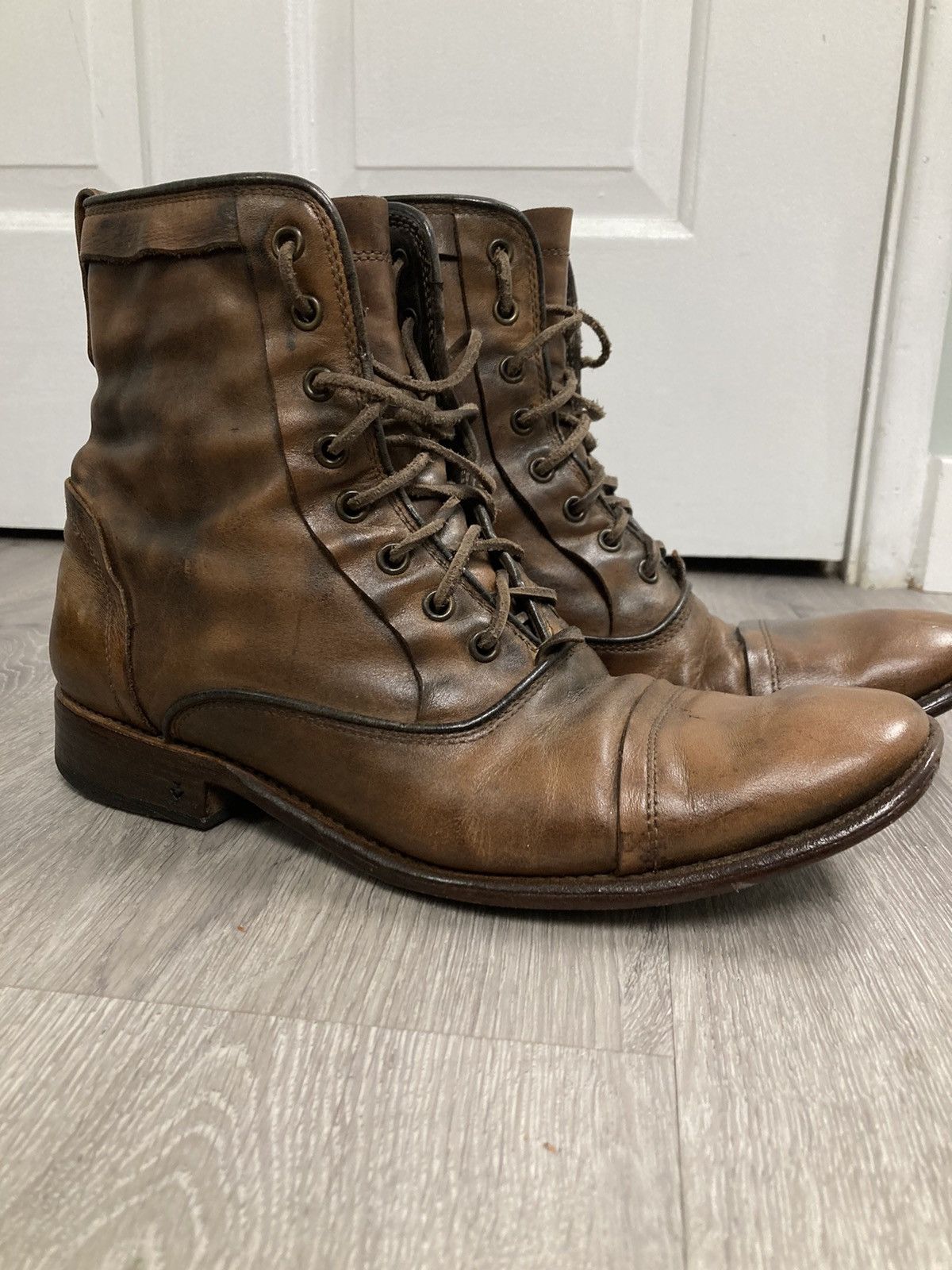 John Varvatos Freeman raw edge boot. 8 | Grailed
