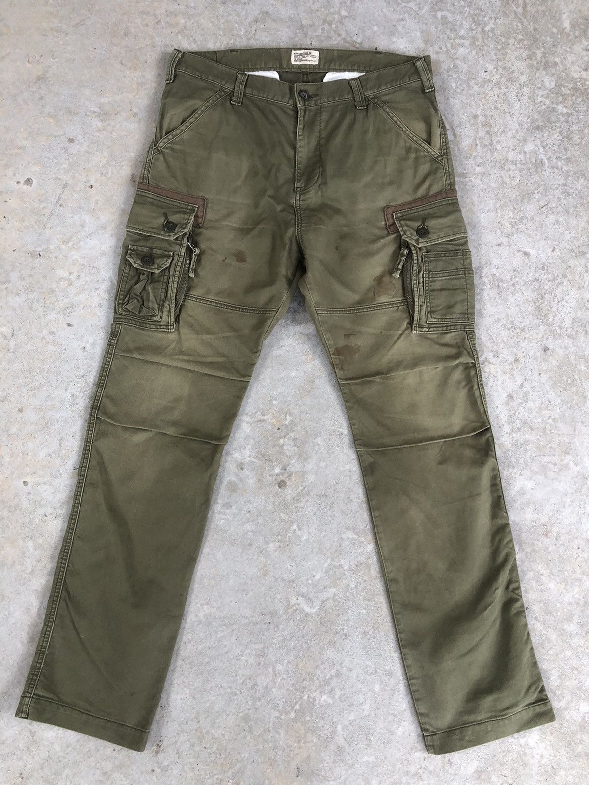 image of Alpha Industries Cargo Pants Tactical Multipocket in Green, Men's (Size 34)