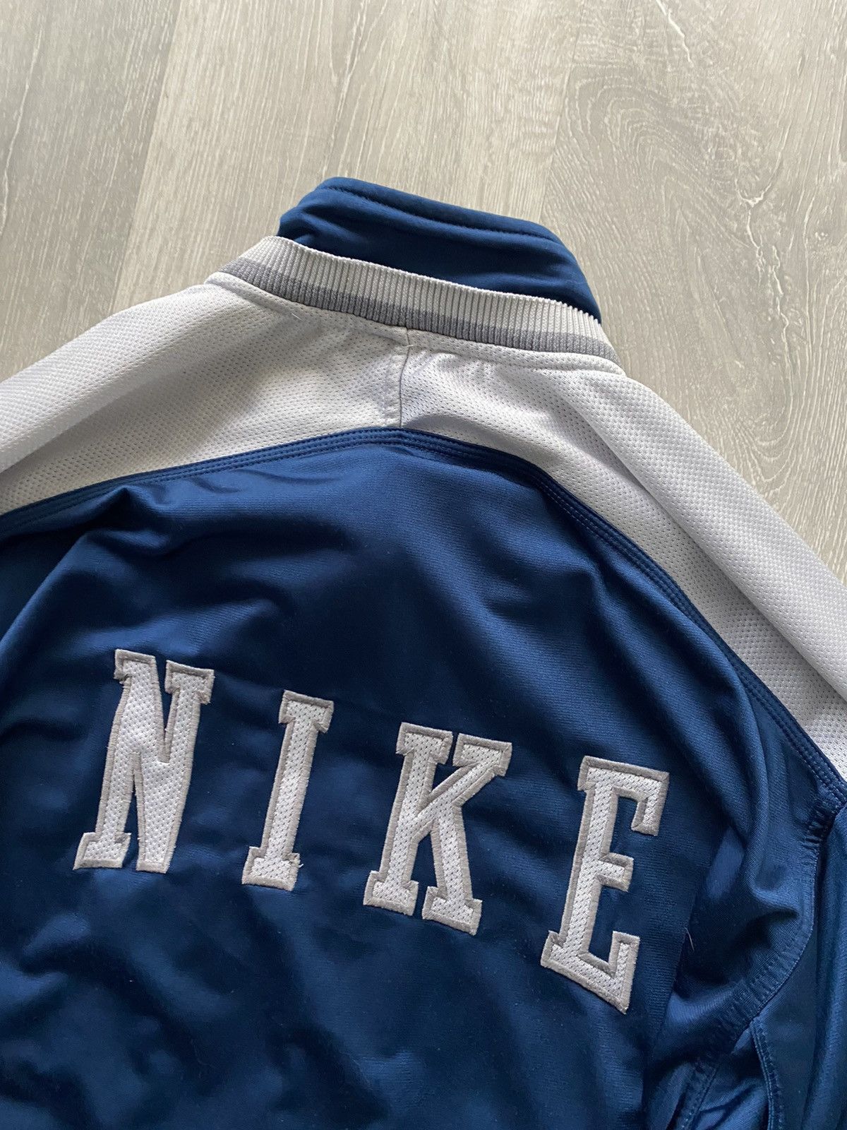 Nike × Vintage Nike vintage spellout zip sweatshirt track jacket 90s Size US L / EU 52-54 / 3 - 6 Thumbnail